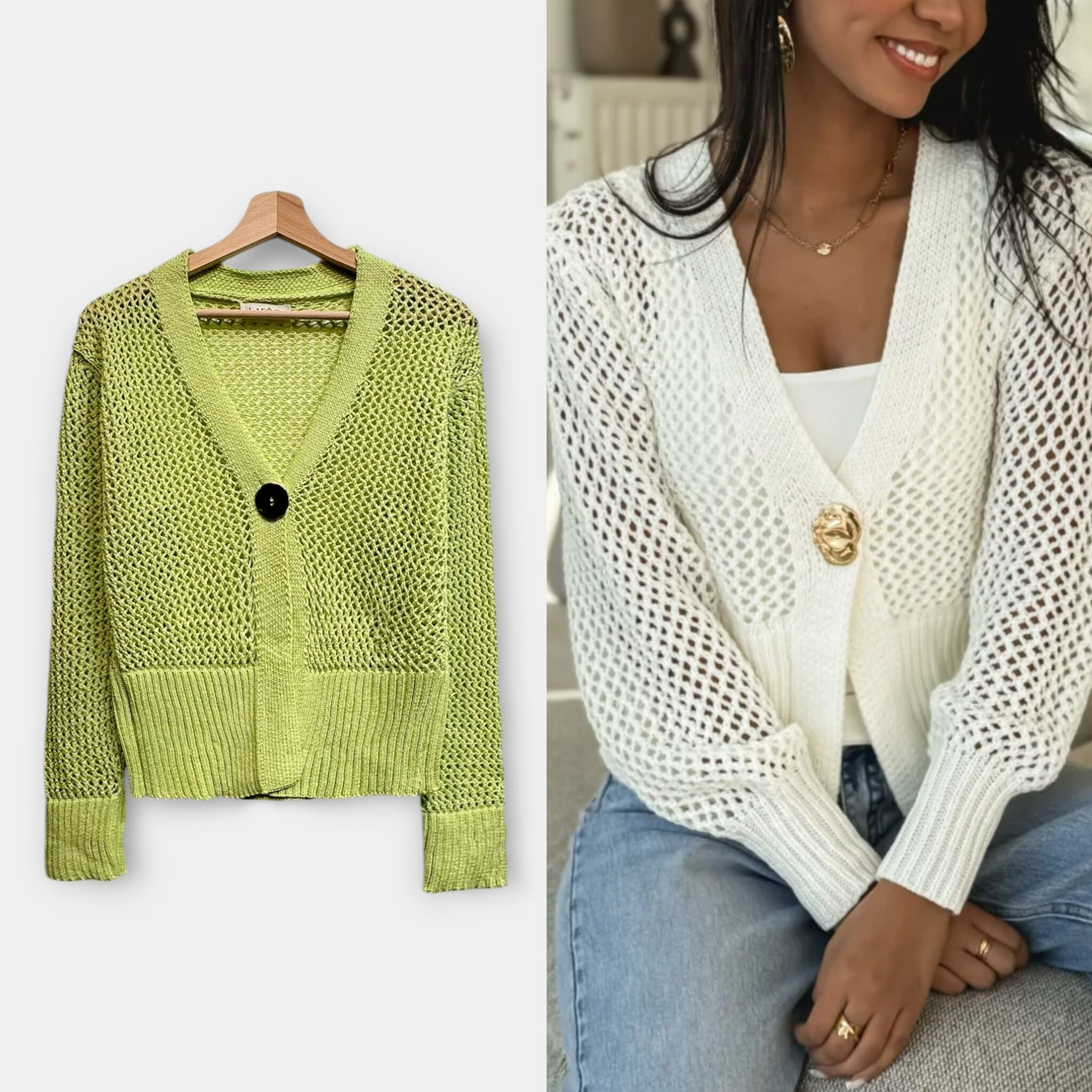 Mayorista LAFÉEROSE - Top algodón de algodón waln apagado mangas largas bohemia casual