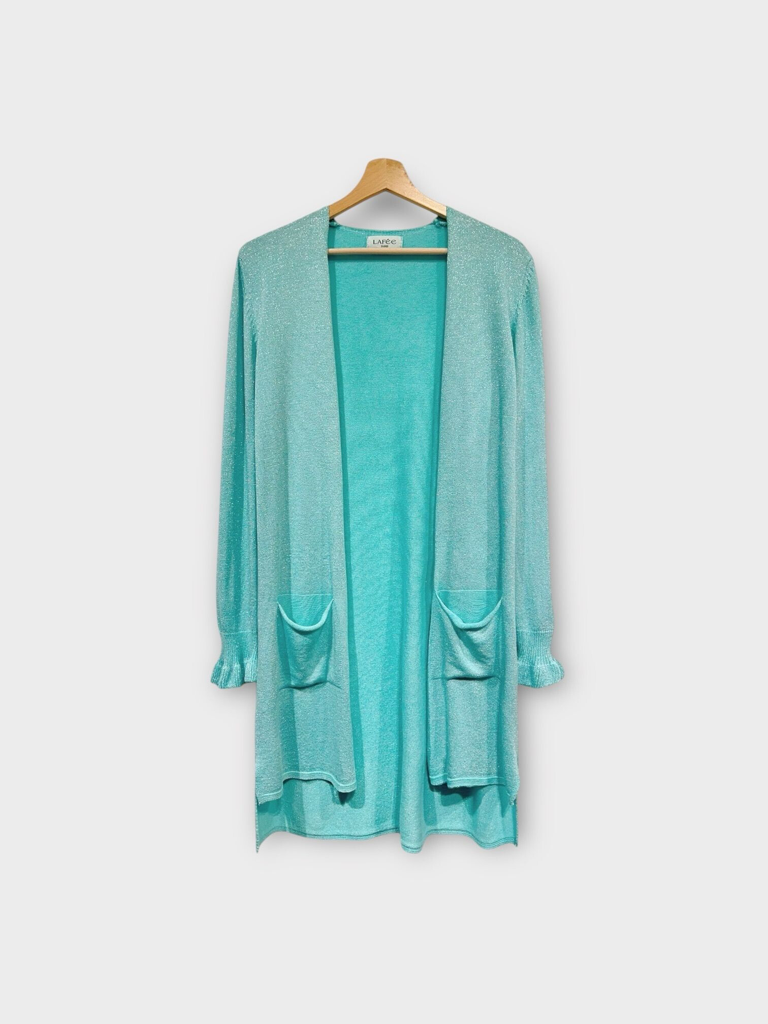 Mayorista LAFÉEROSE - Top, top pequeño, camiseta sin mangas metálica brillante, malla de resorte en modal