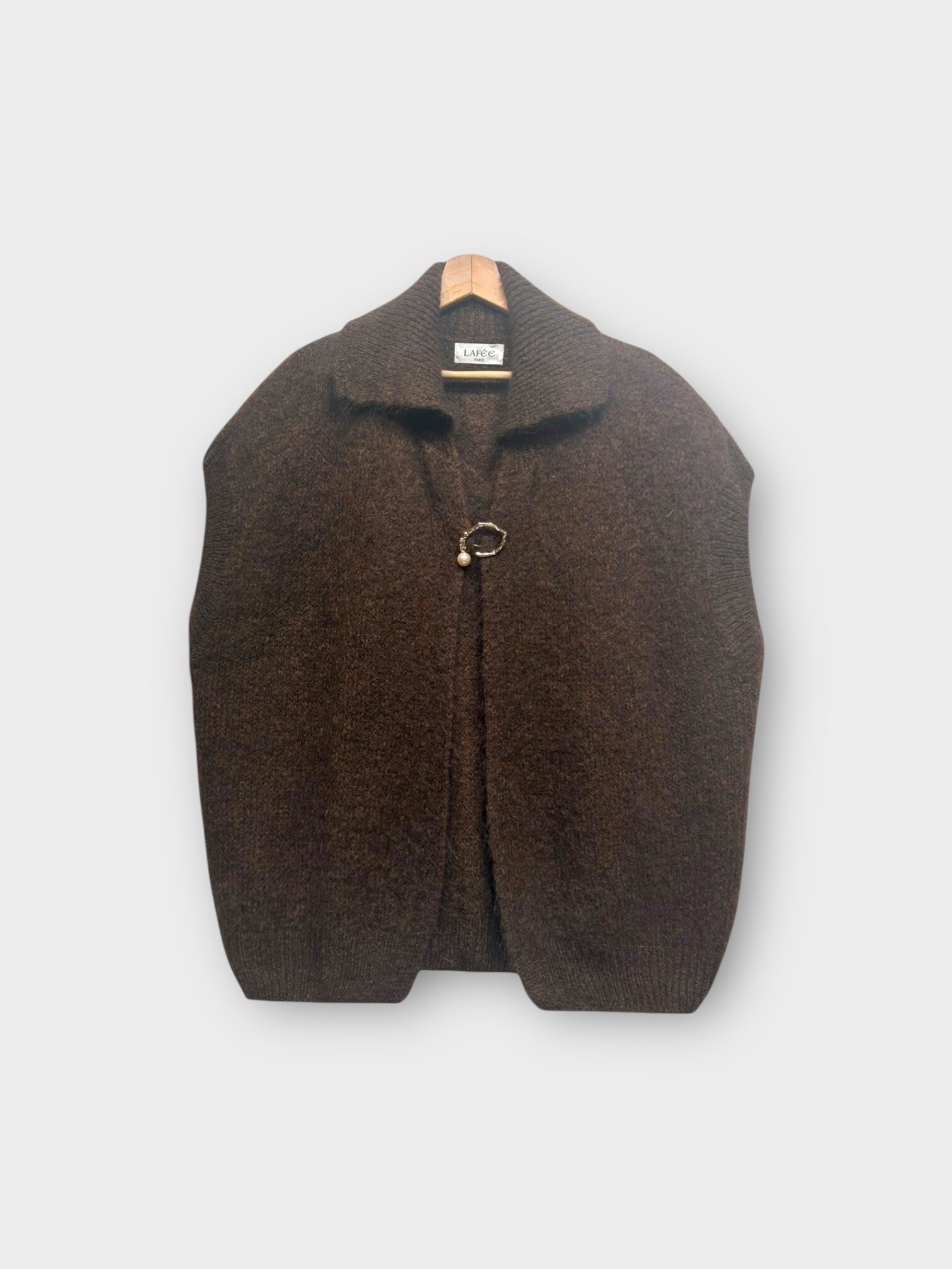 Wholesaler LAFÉEROSE - Mohair vest and gentle sleeve wool with loop