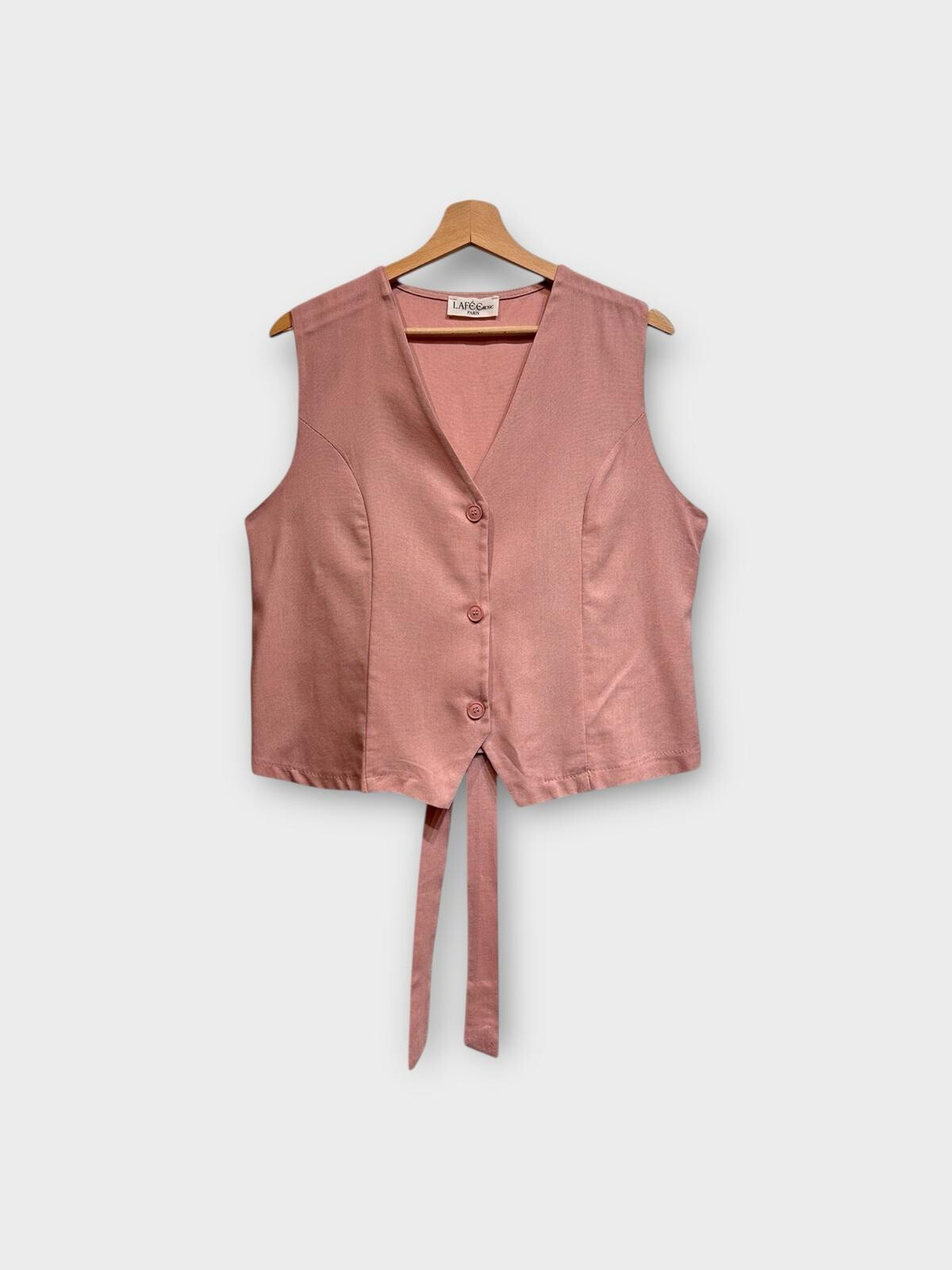 Großhändler LAFÉEROSE - Top - Leinen- und ärmellose Viskose -Weste - Blazer -freier Blazer Schneider