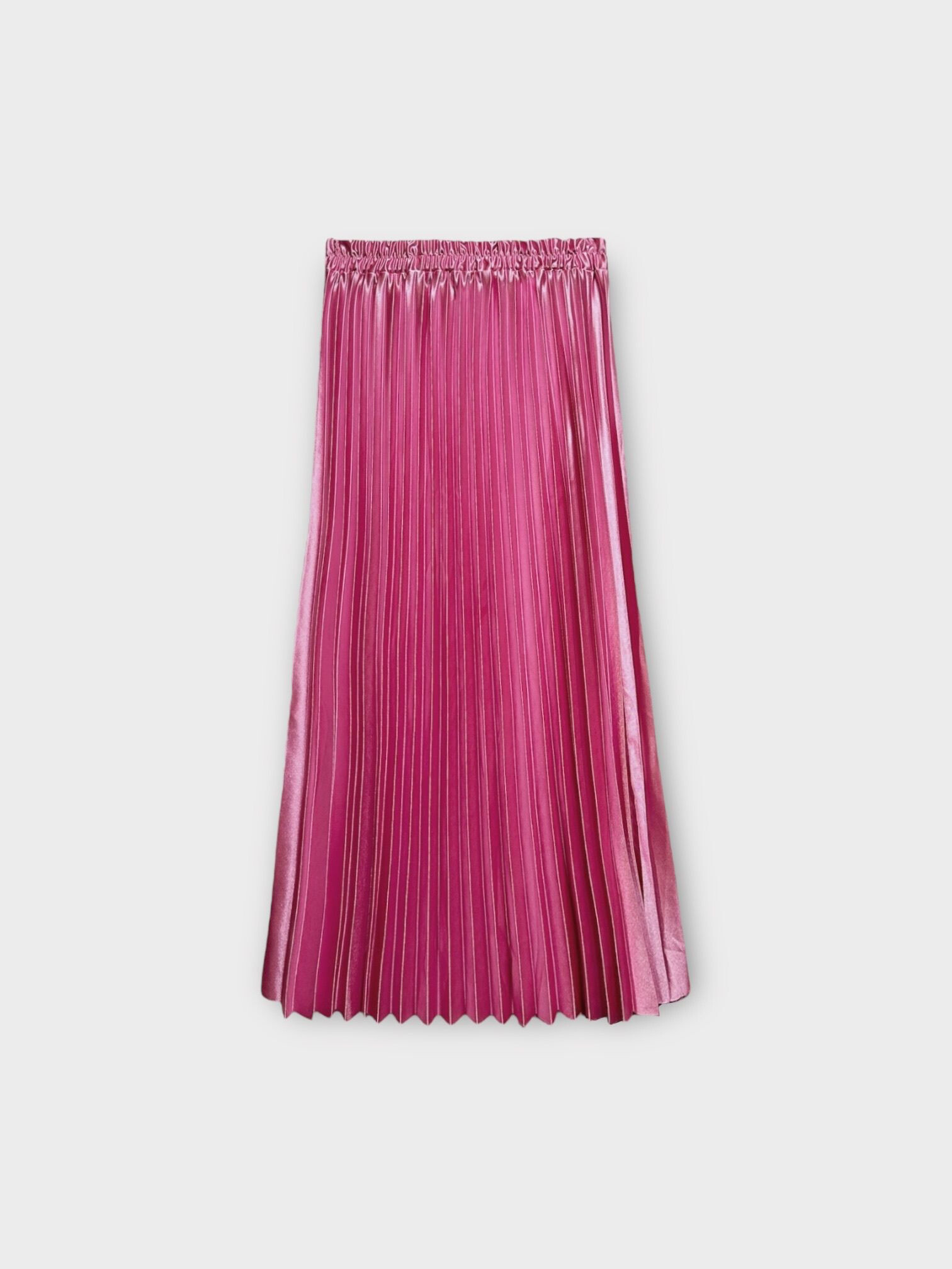 Grossista LAFÉEROSE - GONNA SVASATA FLUIDA CHIC PLISSÉ LUNGA ELEGANTE SELENA TRENDY