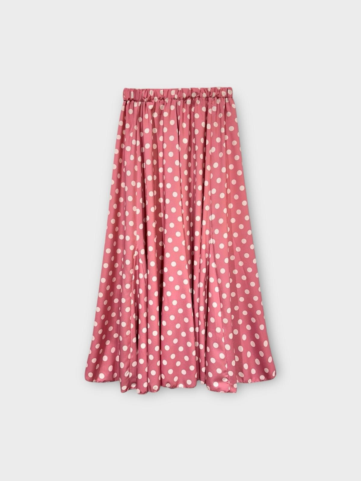 Grossiste LAFÉEROSE - Jupe longue fluide évasée imprimée à poids - effet soie - chic élégant