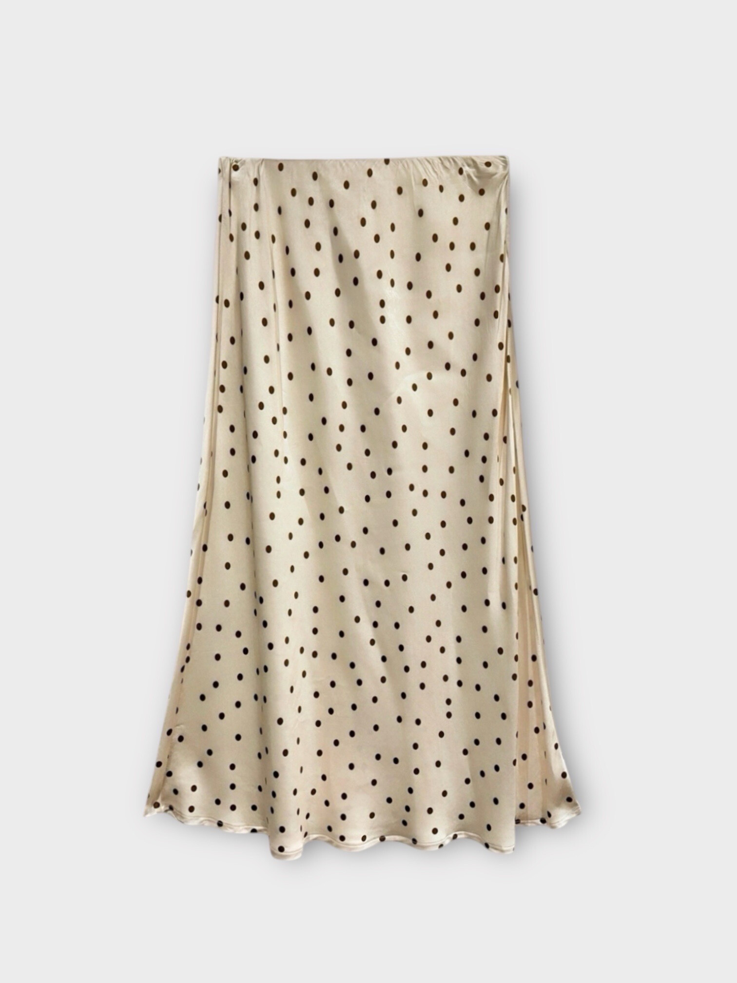 Grossista LAFÉEROSE - Camicia blusa in fluida viscosa con maniche lunghe e bottoni in raso effetto seta