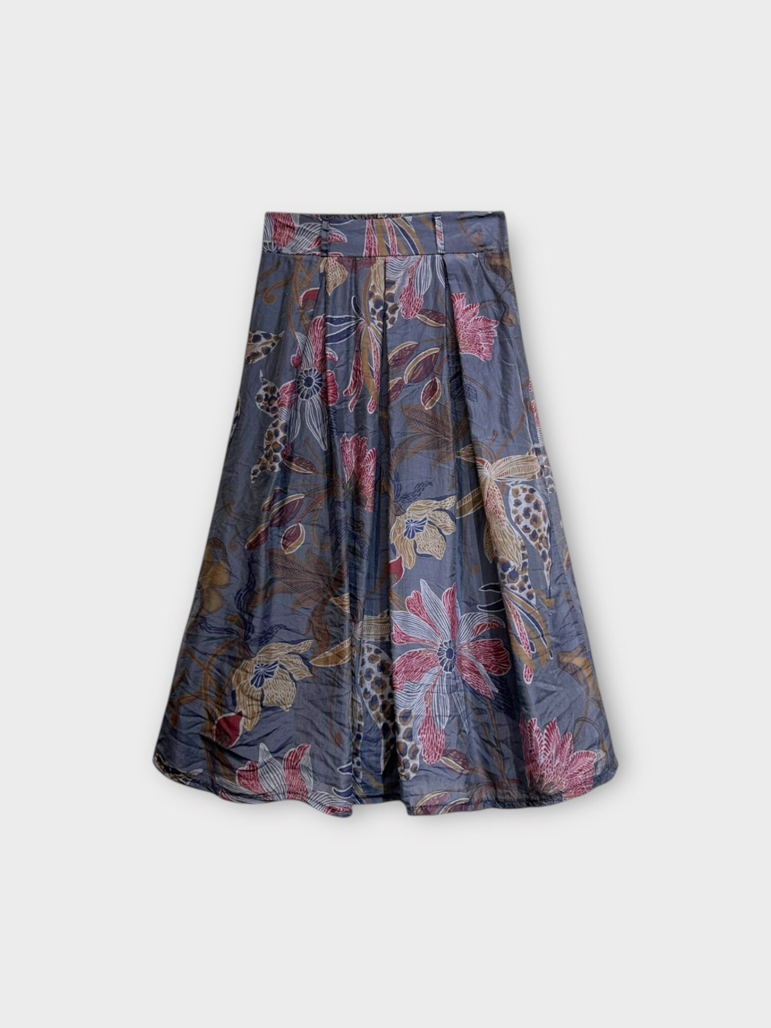 Mayorista LAFÉEROSE - Falda fluida acampanada estampada en tencel con forro 100% algodón