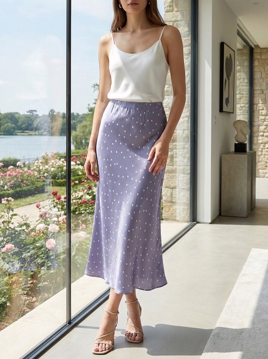 Mayorista LAFÉEROSE - Camisa blusa fluida de viscosa con manga larga y botones satinados efecto seda