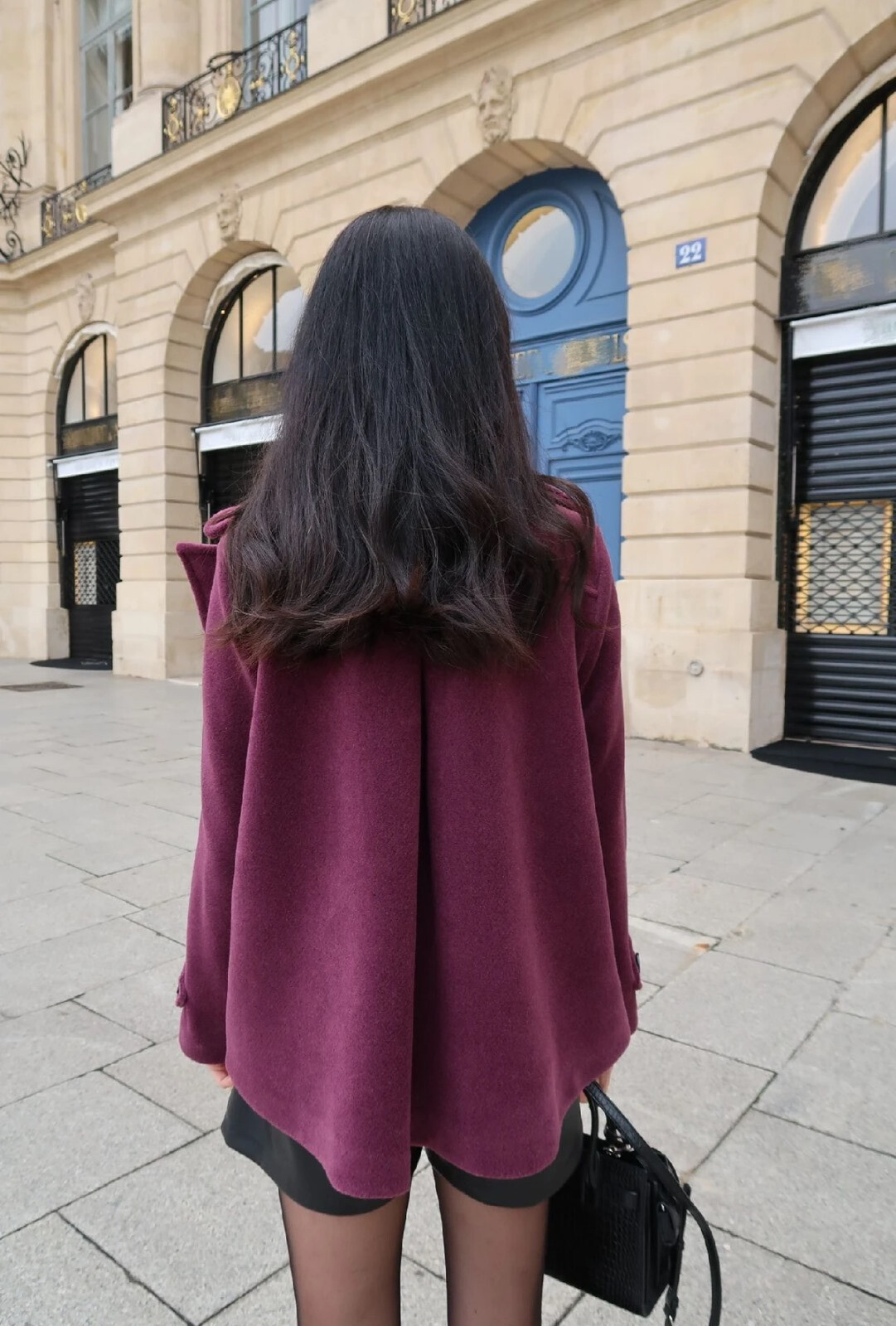 Grossiste LAFÉEROSE - MANTEAU LAINE VESTE ÉPAIS COURTE MI LONGUE DÉTAIL DOS POCHE CHAUD HIVER LAFEE