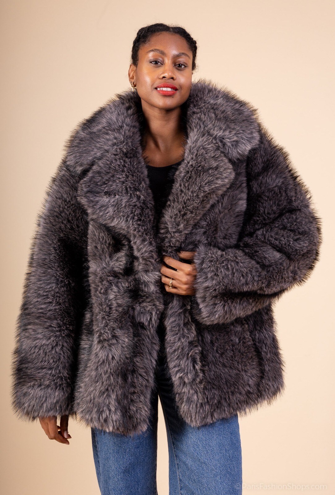Mayorista LAFÉEROSE - Chaqueta abrigo pelo sintético muy suave