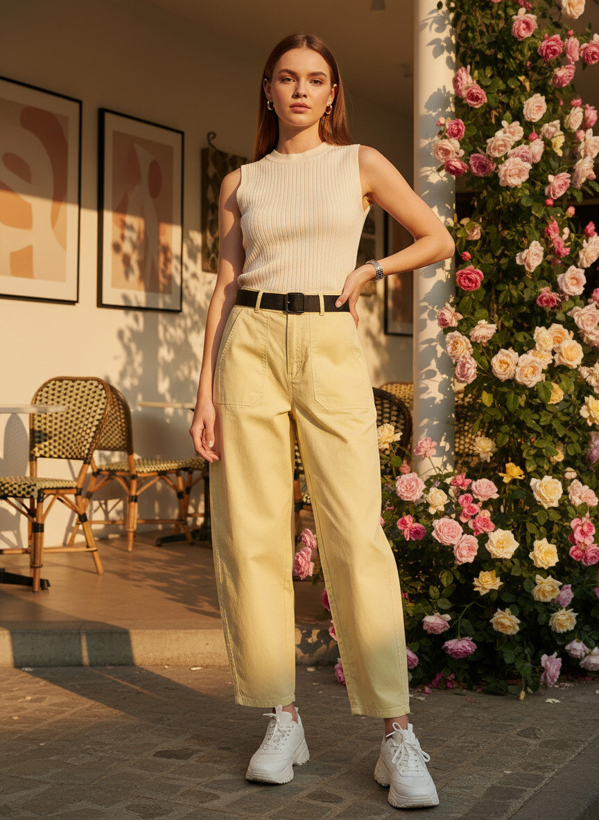 Wholesaler LAFÉEROSE - Barrel cut pants, ultra-trendy spring and summer