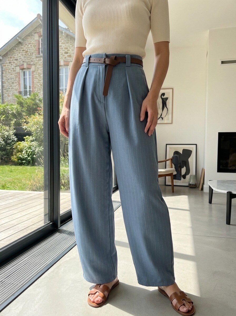Wholesaler LAFÉEROSE - Wide flowing pants with belt