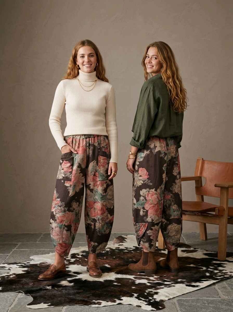 Wholesaler LAFÉEROSE - Cotton cargo style pants with pockets and flared legs