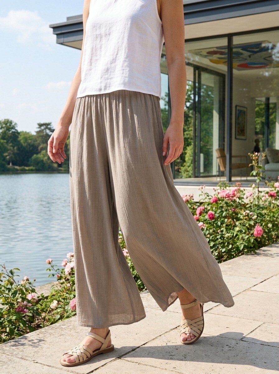 Großhändler LAFÉEROSE - Fließende Weite Viskosehose