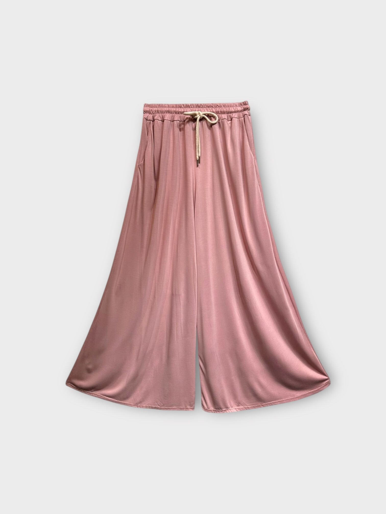 Wholesaler LAFÉEROSE - Fluid viscose trousers with straight flared cut and pockets