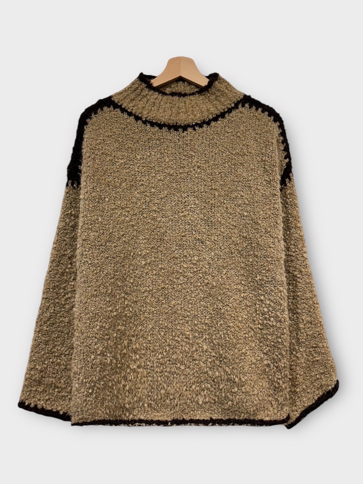 Großhändler LAFÉEROSE - PULLOVER AUS WEICHER WOLLWOLLE, RUNDHALS, LANGE ÄRMEL, OVERSIZE, GESTREIFTE LINIE