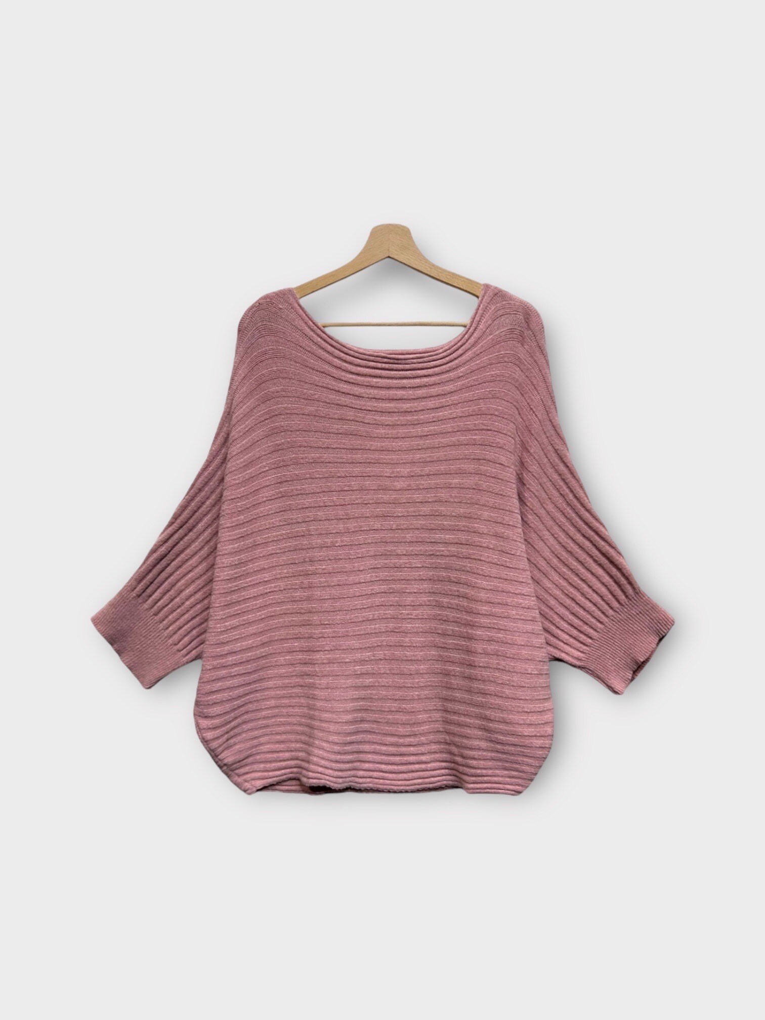 Wholesaler LAFÉEROSE - Dispose knit sweater Round neck sleeves mouse