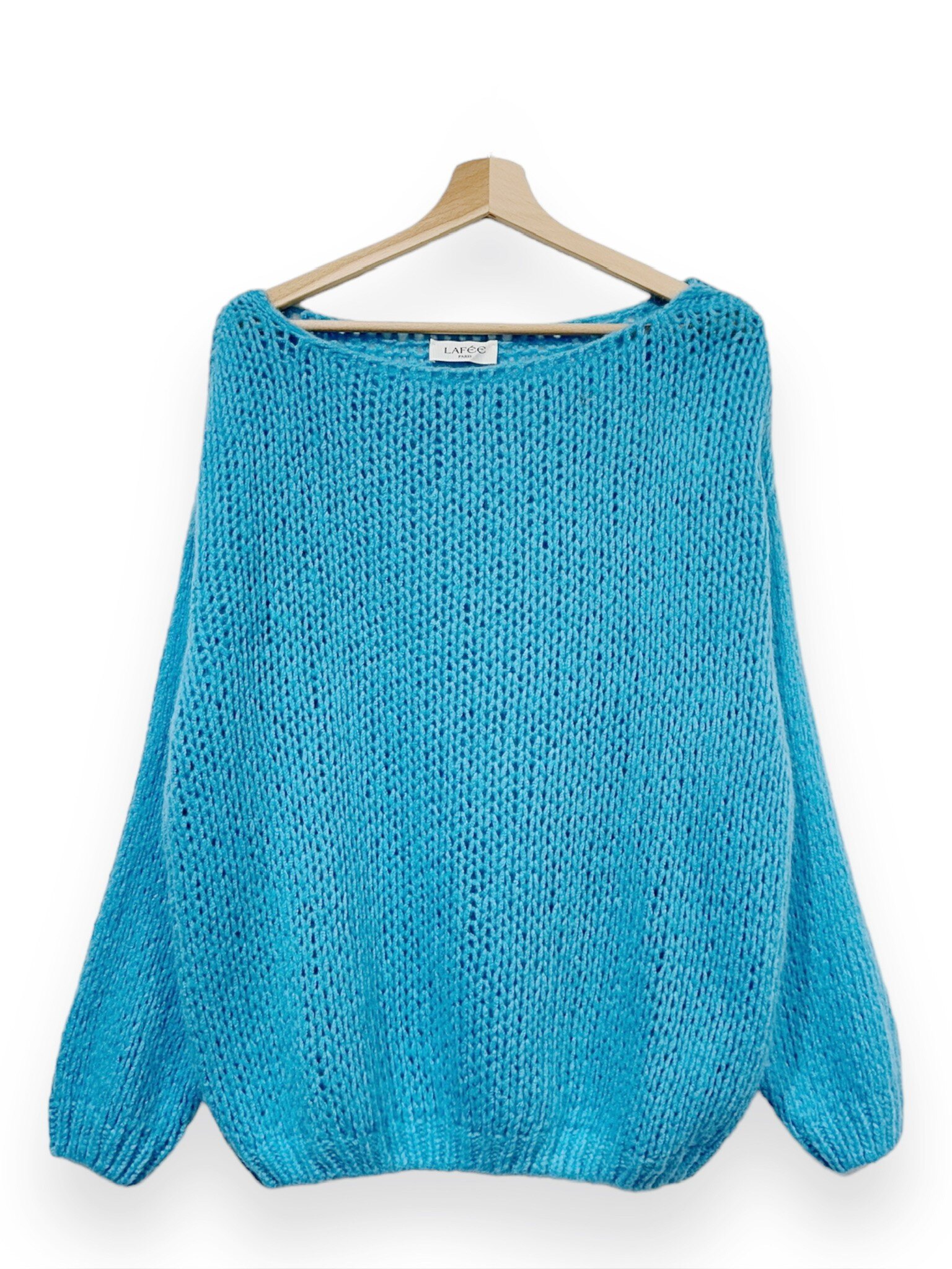 Wholesaler LAFÉEROSE - NAVY MOHAIR AND WOOL SWEATER
