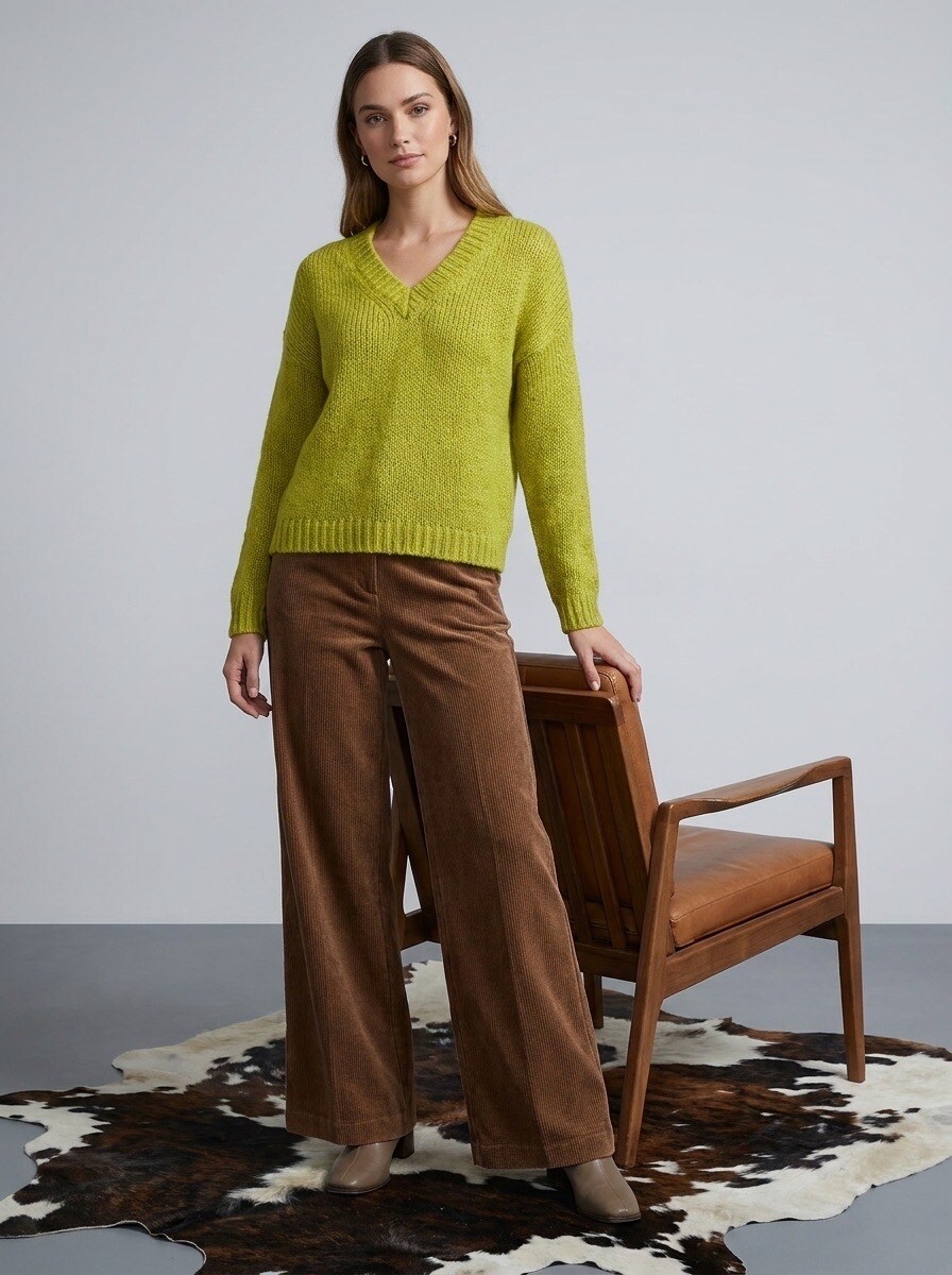 Grossiste LAFÉEROSE - Pull avec laine manches longues col V