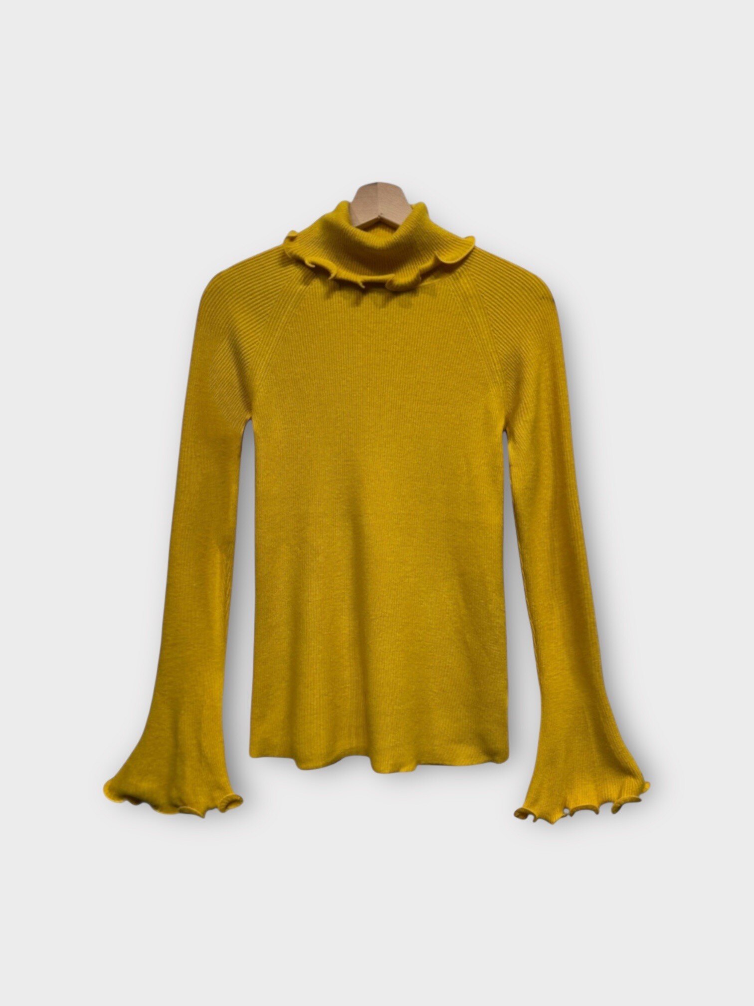Wholesaler LAFÉEROSE - Côte ribbed mesh in high -collar viscose and hem