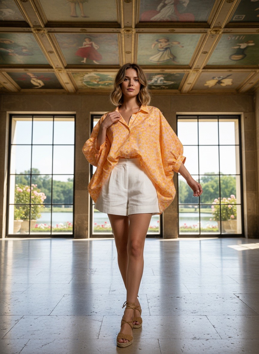 Grossiste LAFÉEROSE - Chemise Tunique Robe oversize en coton imprimé léopard