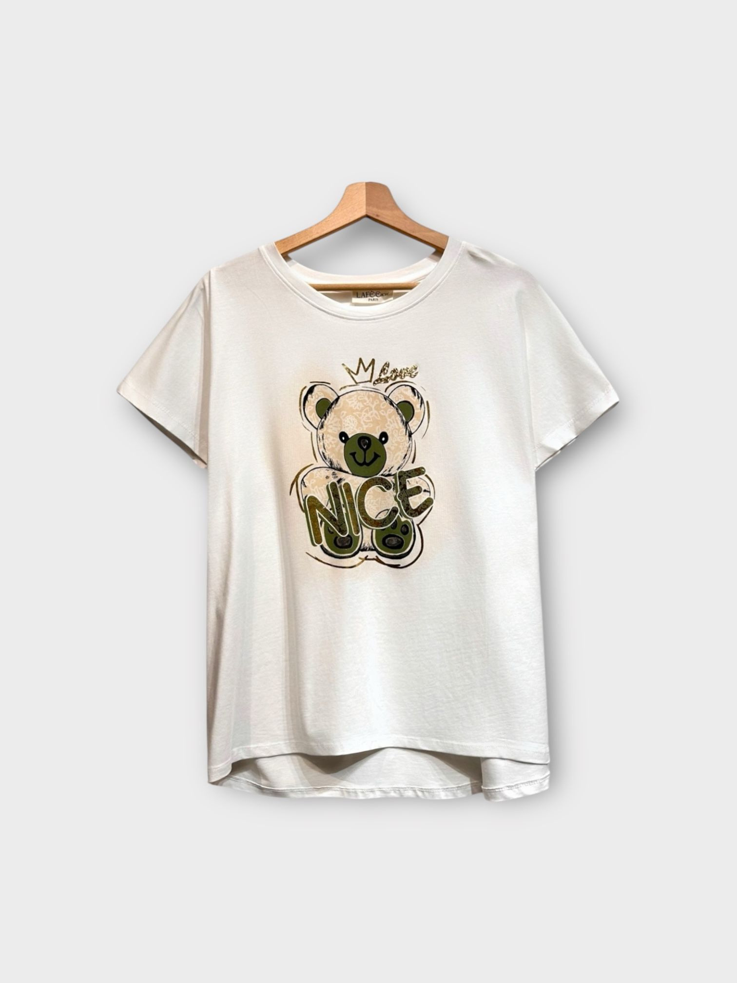 Großhändler LAFÉEROSE - Weiches Baumwolltop/T-Shirt bedruckt mit kurzen Ärmeln