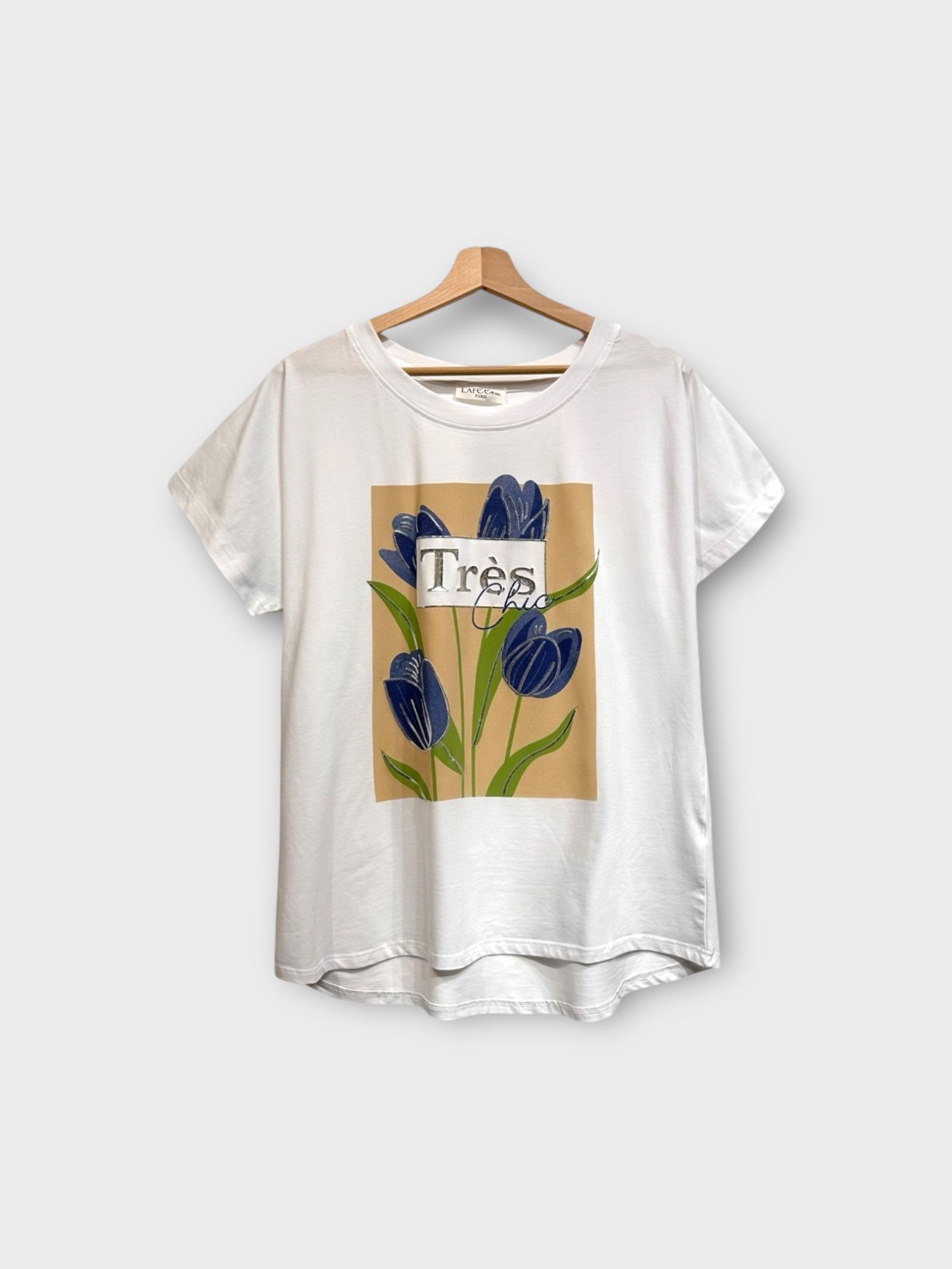 Großhändler LAFÉEROSE - Weiches Baumwolltop/T-Shirt bedruckt mit kurzen Ärmeln