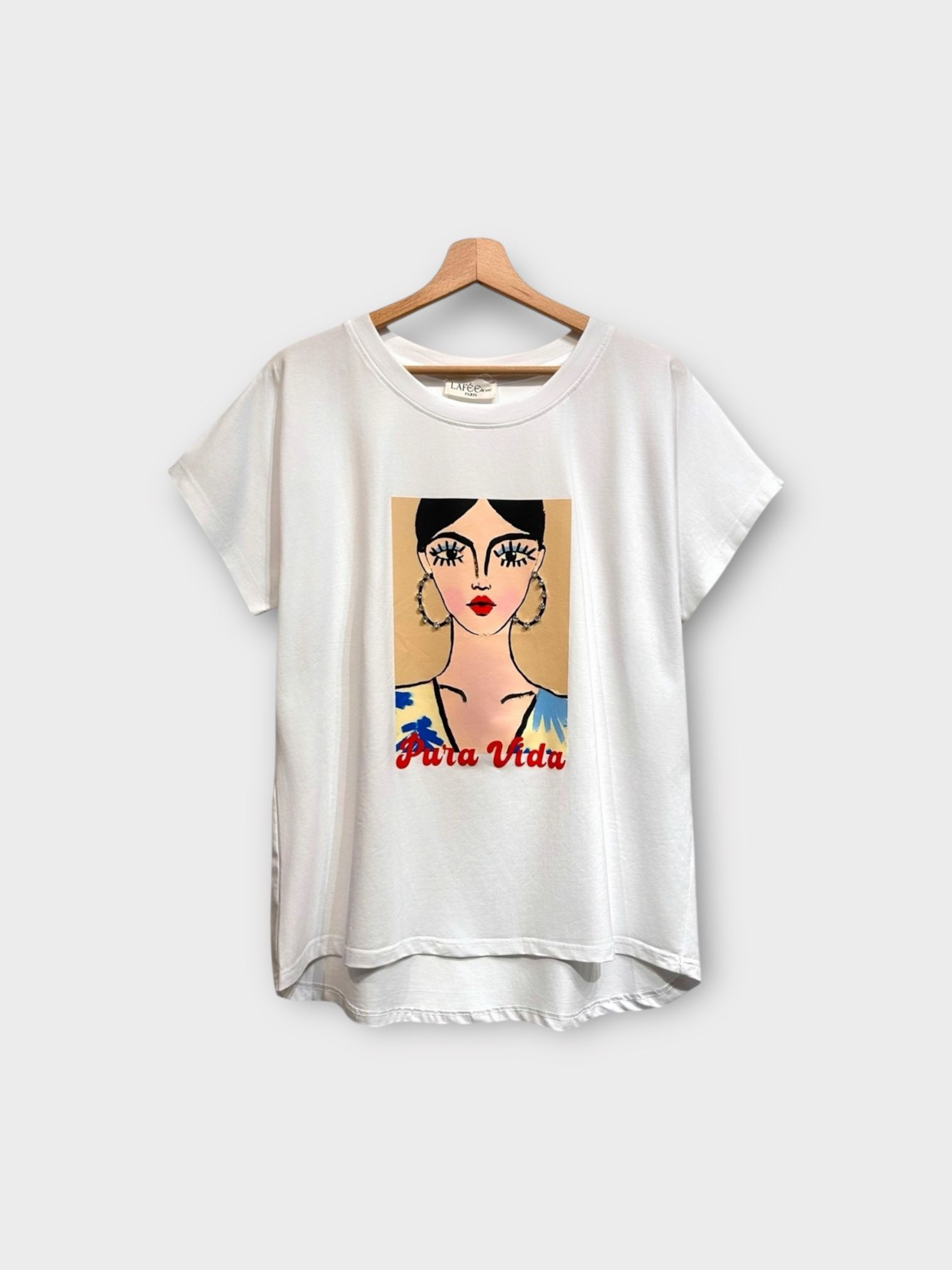 Großhändler LAFÉEROSE - Weiches Baumwolltop/T-Shirt bedruckt mit kurzen Ärmeln