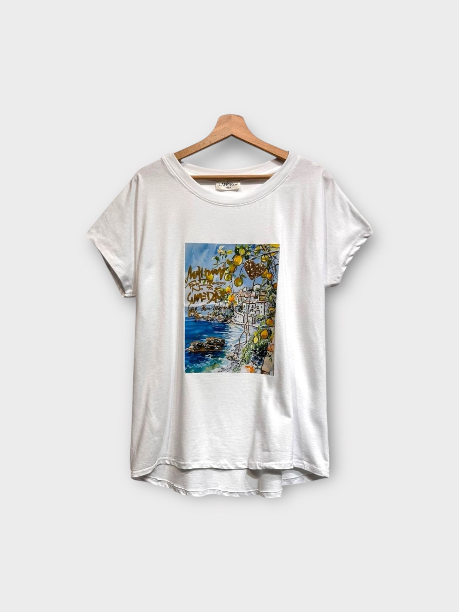 Großhändler LAFÉEROSE - Weiches Baumwolltop/T-Shirt bedruckt mit kurzen Ärmeln