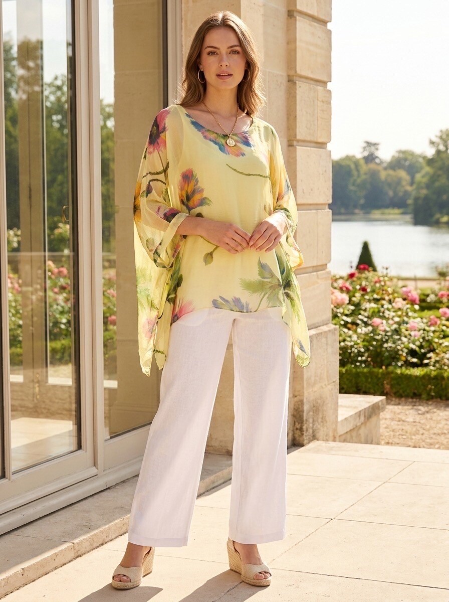 Großhändler LAFÉEROSE - Poncho-Top mit Blumenmuster