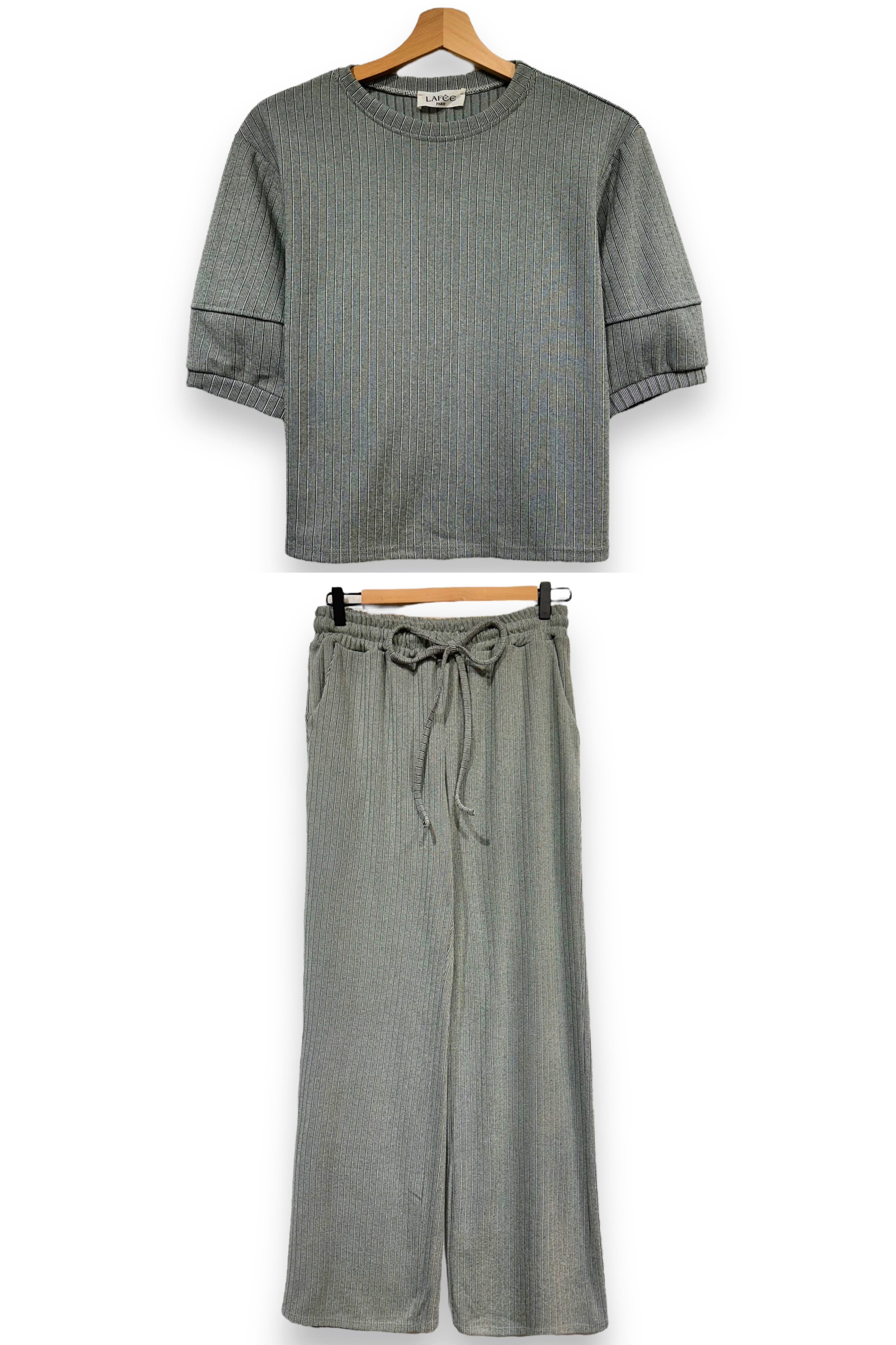 Grossiste LAFÉEROSE - T-SHIRT TOP TOUT DOUX EN MAILLE À RAYURES HAUT BASIC NEW LAFEE