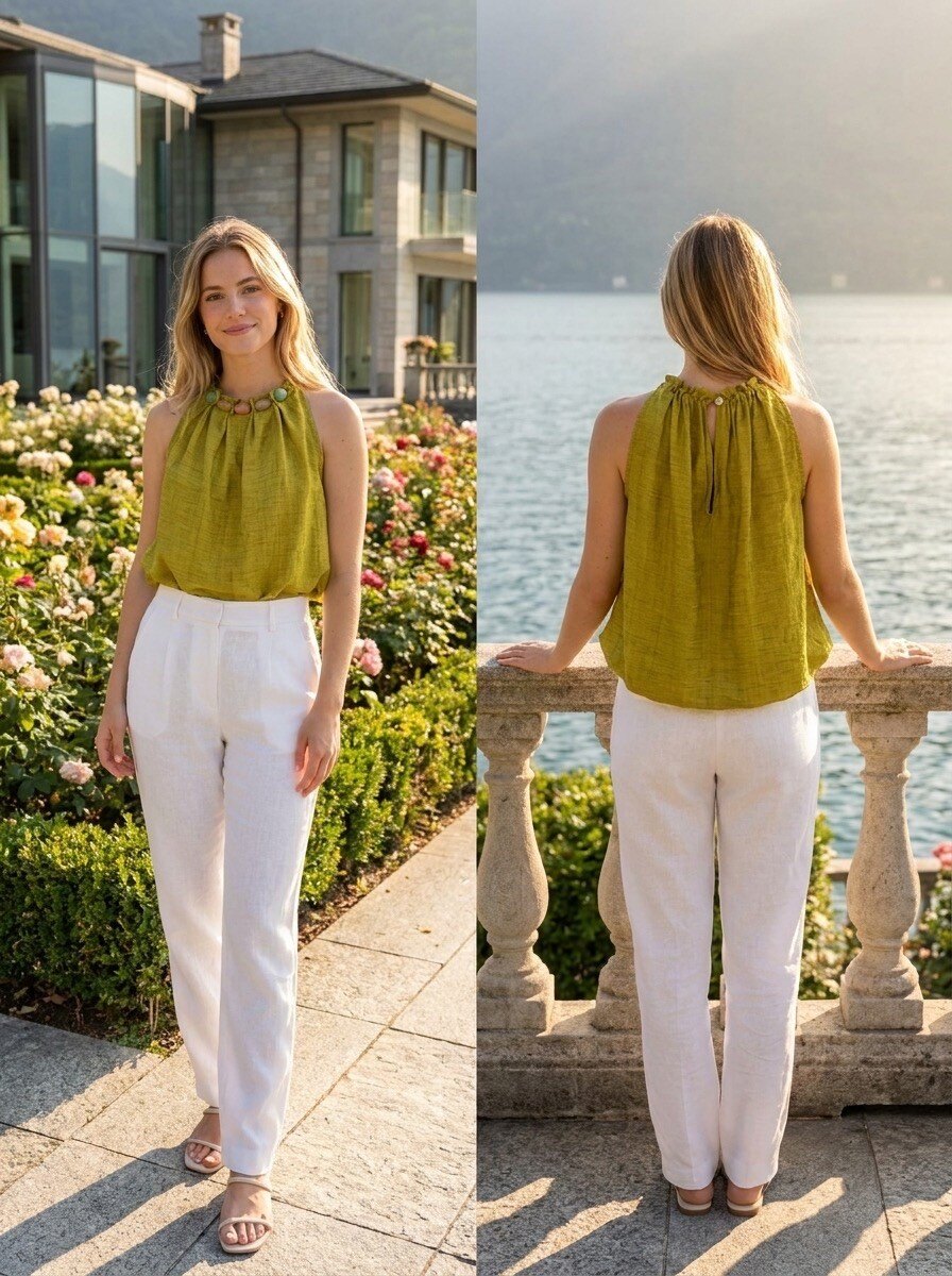 Grossiste LAFÉEROSE - Top Sans Manches Col Bijou