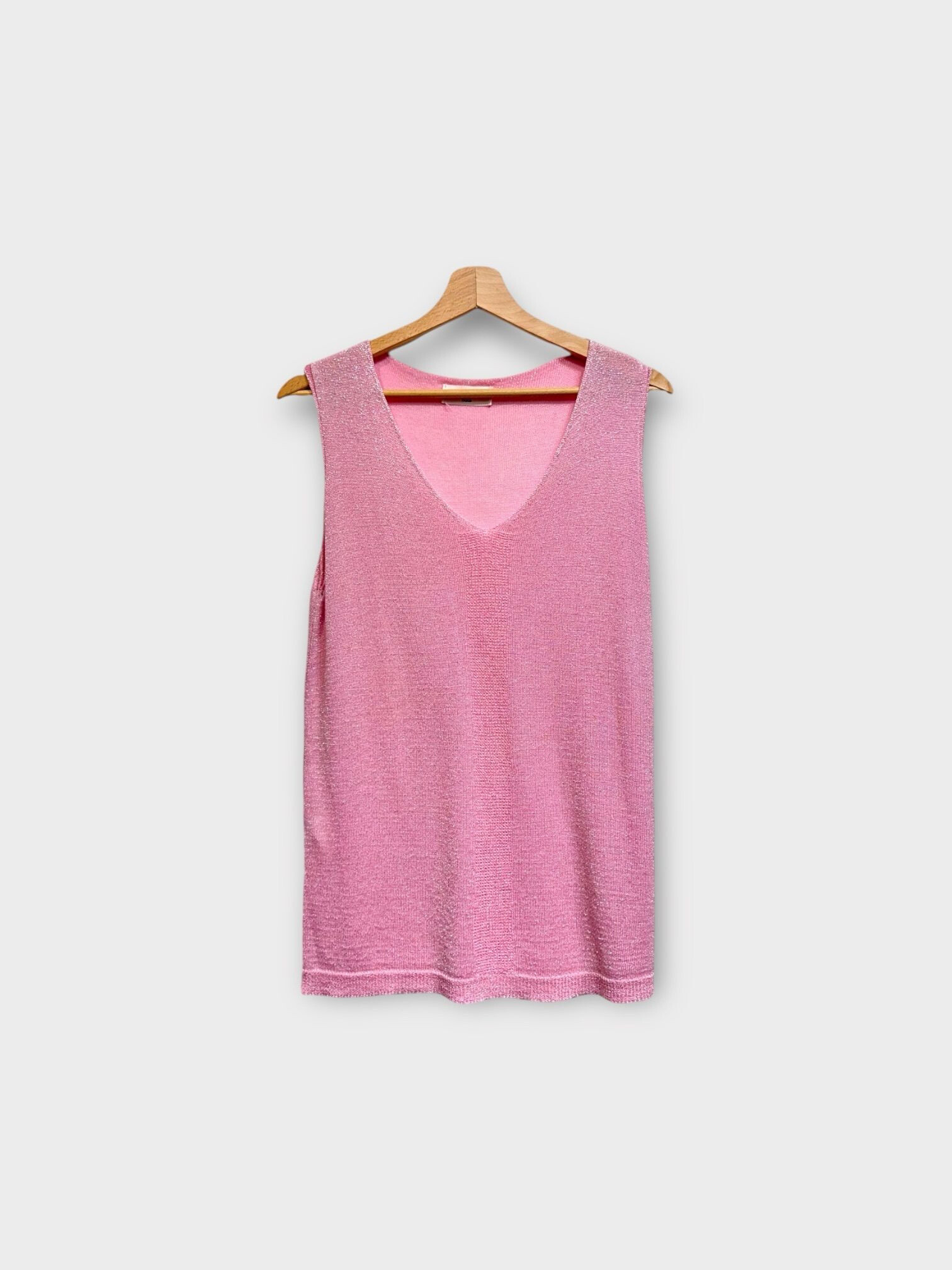 Wholesaler LAFÉEROSE - Top soft tank top in viscose and sparkling V -neck