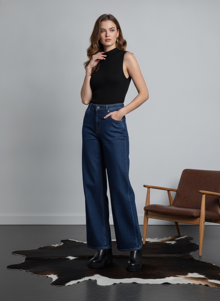 Mayorista LAFÉEROSE - EMMAELLA TOP DE PUNTO CON CUELLO ALTO