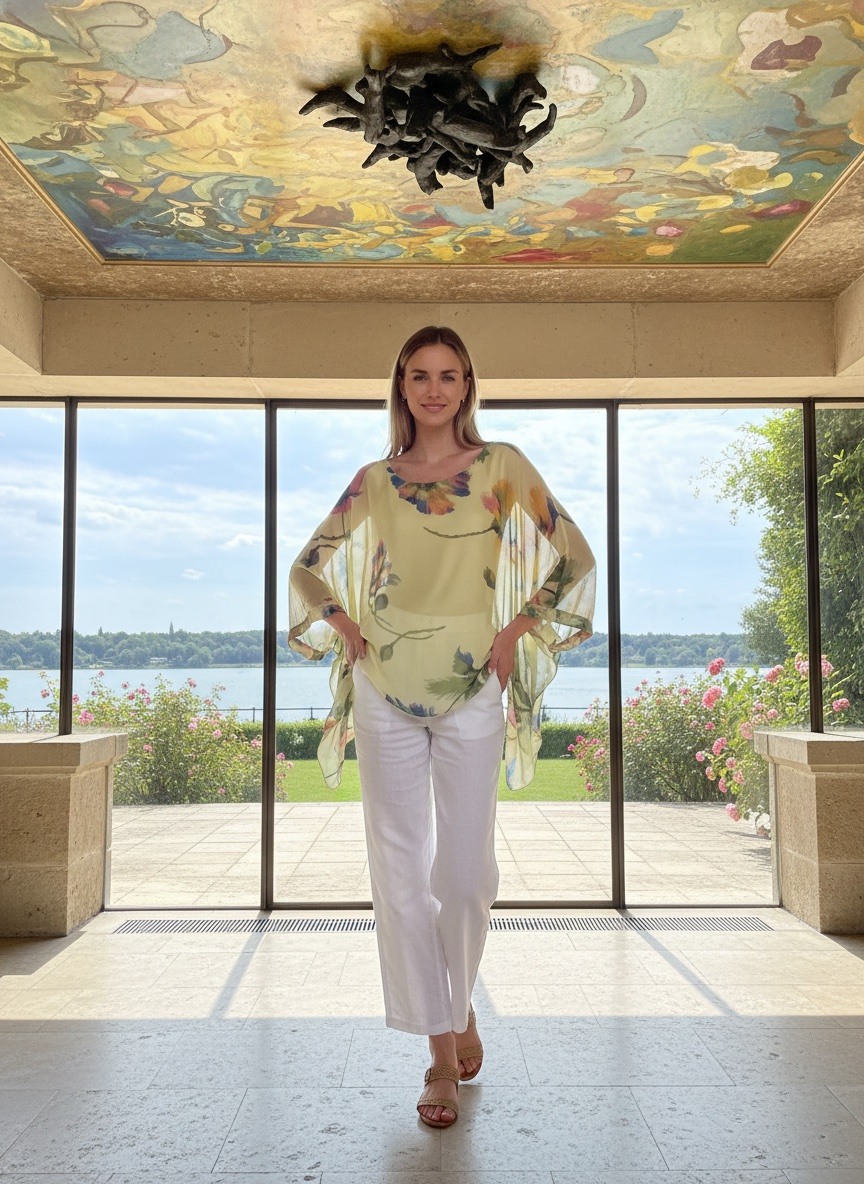 Wholesaler LAFÉEROSE - Floral Print Poncho Top