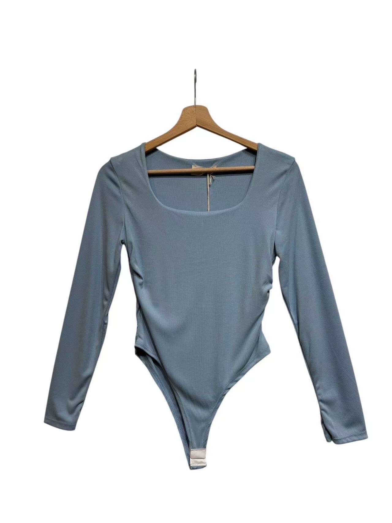Body Bouton Pression Entretien Lavage Main SHAPERIN Body Sexy à Manches Longues Pour Femme, Col Carré Vêtement Femme Sexy Classique Body Bouton Pression Entretien Lavage Main SHAPERIN Body Sexy à Manches Longues Pour Femme, Col Carré Vêtement Femme Sexy Classique