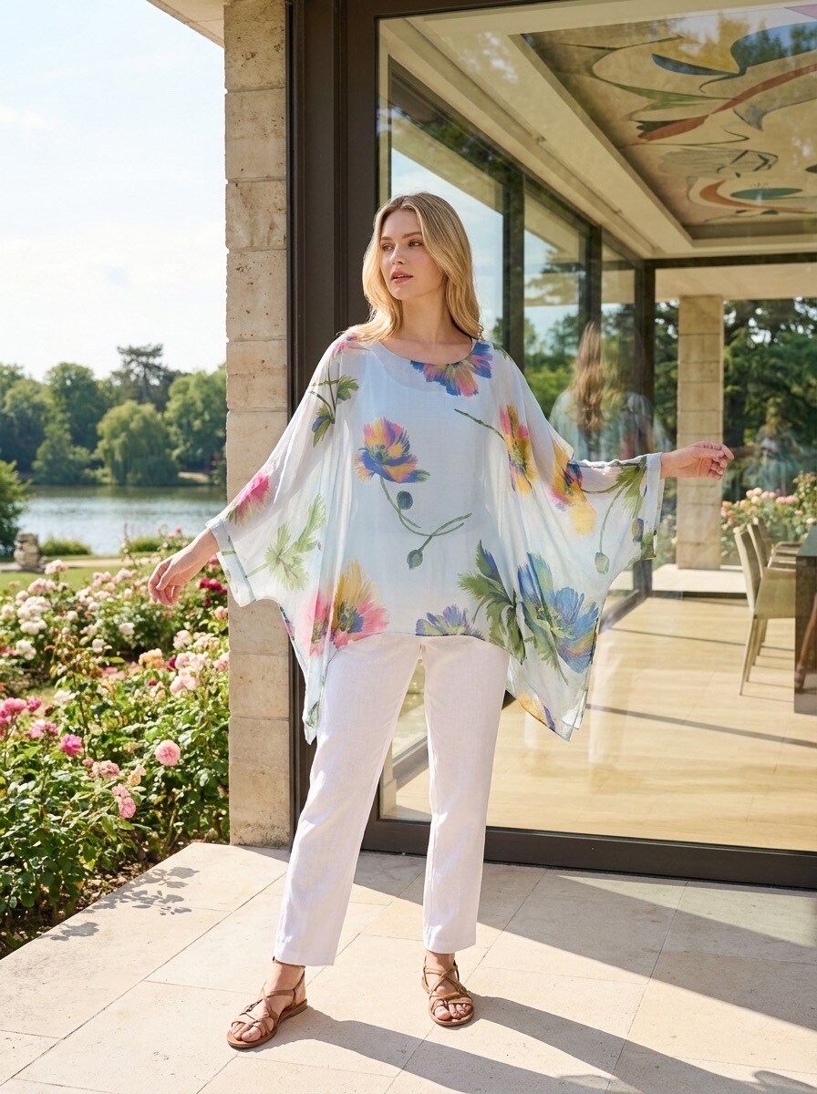Grossiste LAFÉEROSE - Top Poncho Imprimé Floral