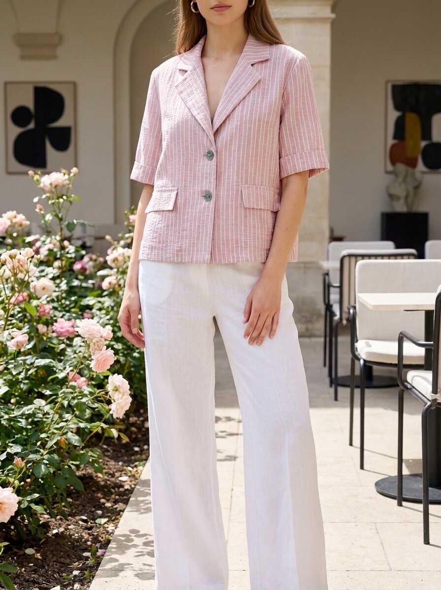 Mayorista LAFÉEROSE - Blazer ligero a rayas