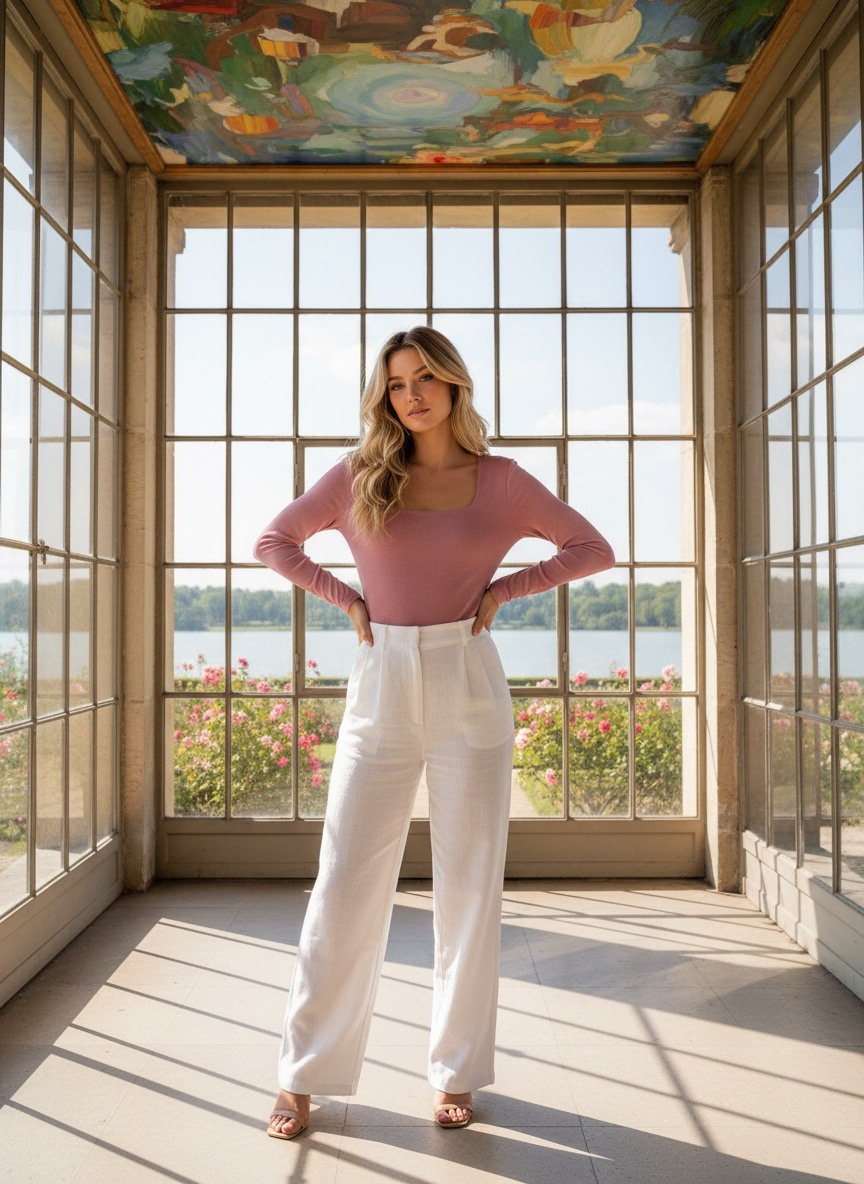 Grossiste LAFÉEROSE - Top -Top Body fluide en viscose à col carré manches longues à ouverture faci