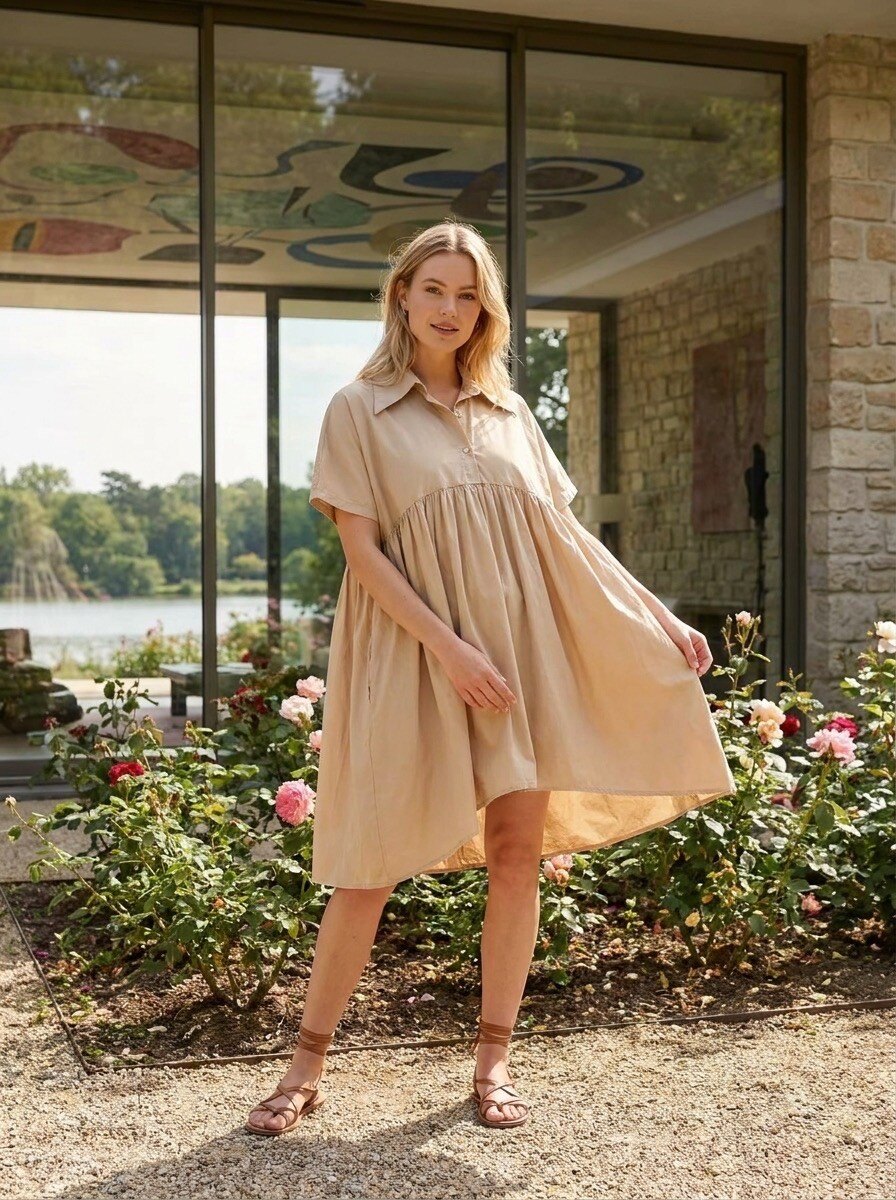 Grossiste LAFÉEROSE - Top/ Blouse/ Tunique en coton premium Oversize