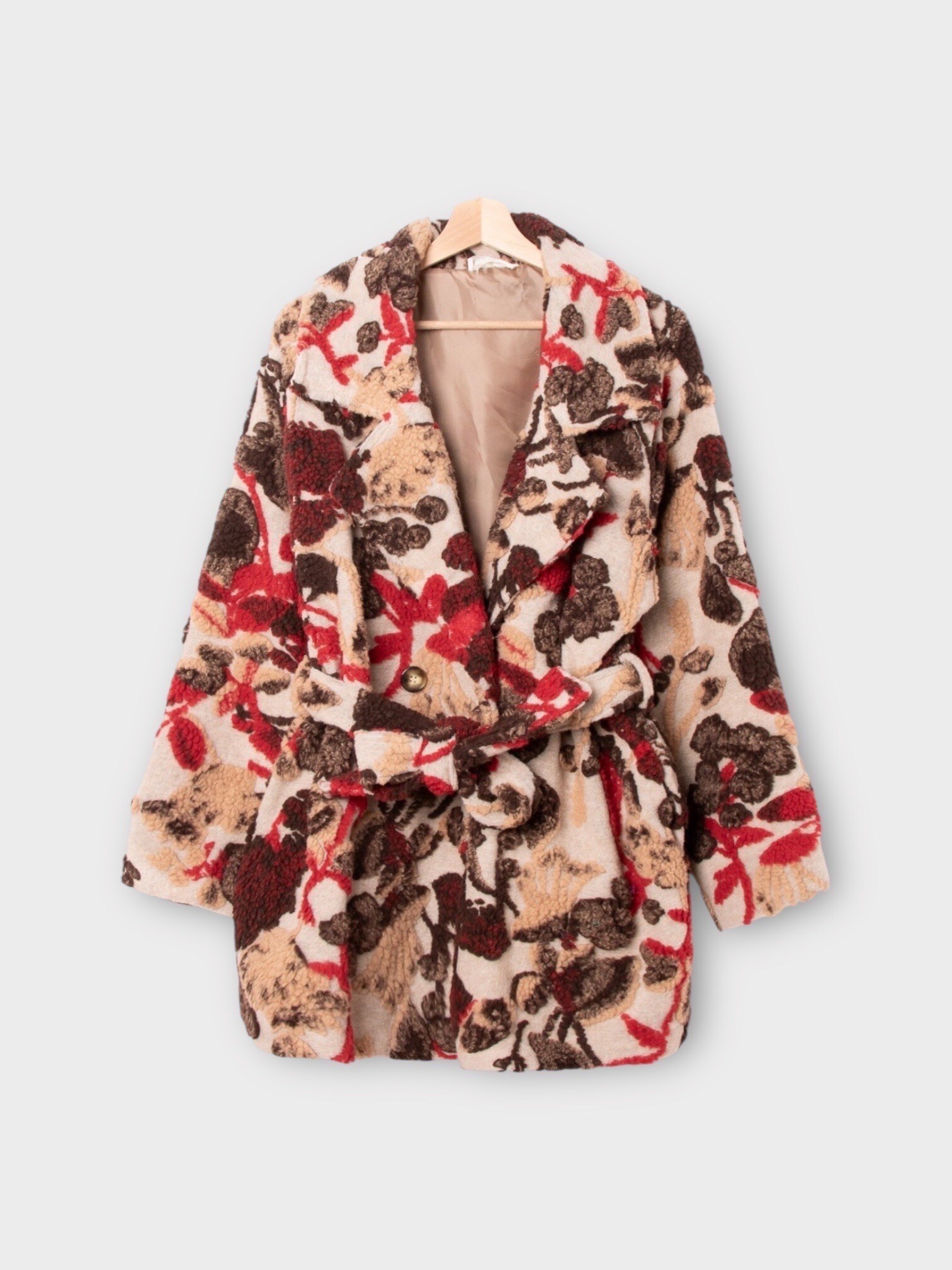 Mayorista LAFÉEROSE - Chaqueta de abrigo de efecto de lana en conserva con bolsillos de estilo kimono