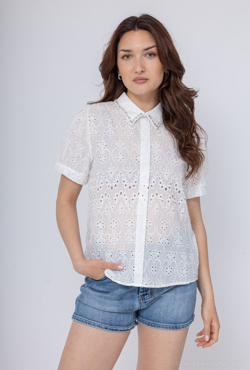 Wholesaler LAJOLY - English embroidery shirt