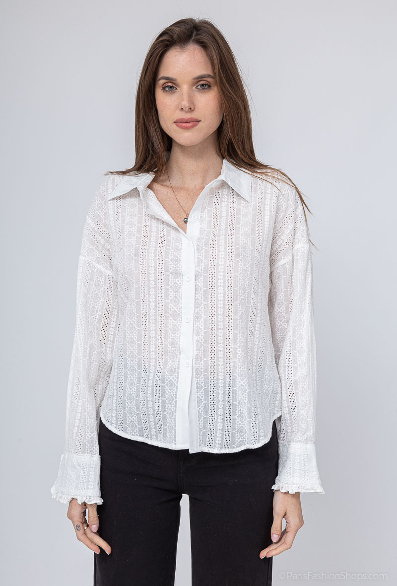 Wholesaler LAJOLY - English embroidery shirt