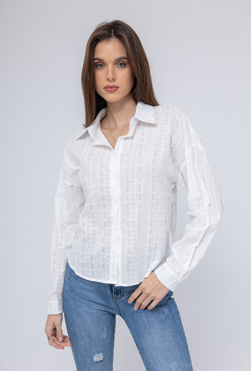 Wholesaler LAJOLY - English embroidery shirt