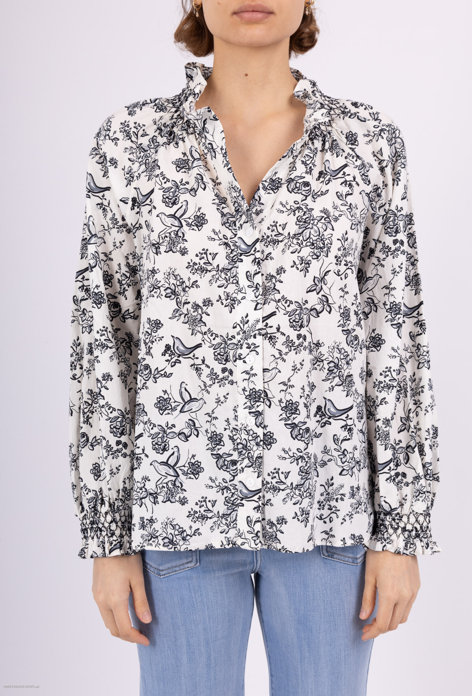 Wholesaler LAJOLY - Fleuri quilted vest with knots