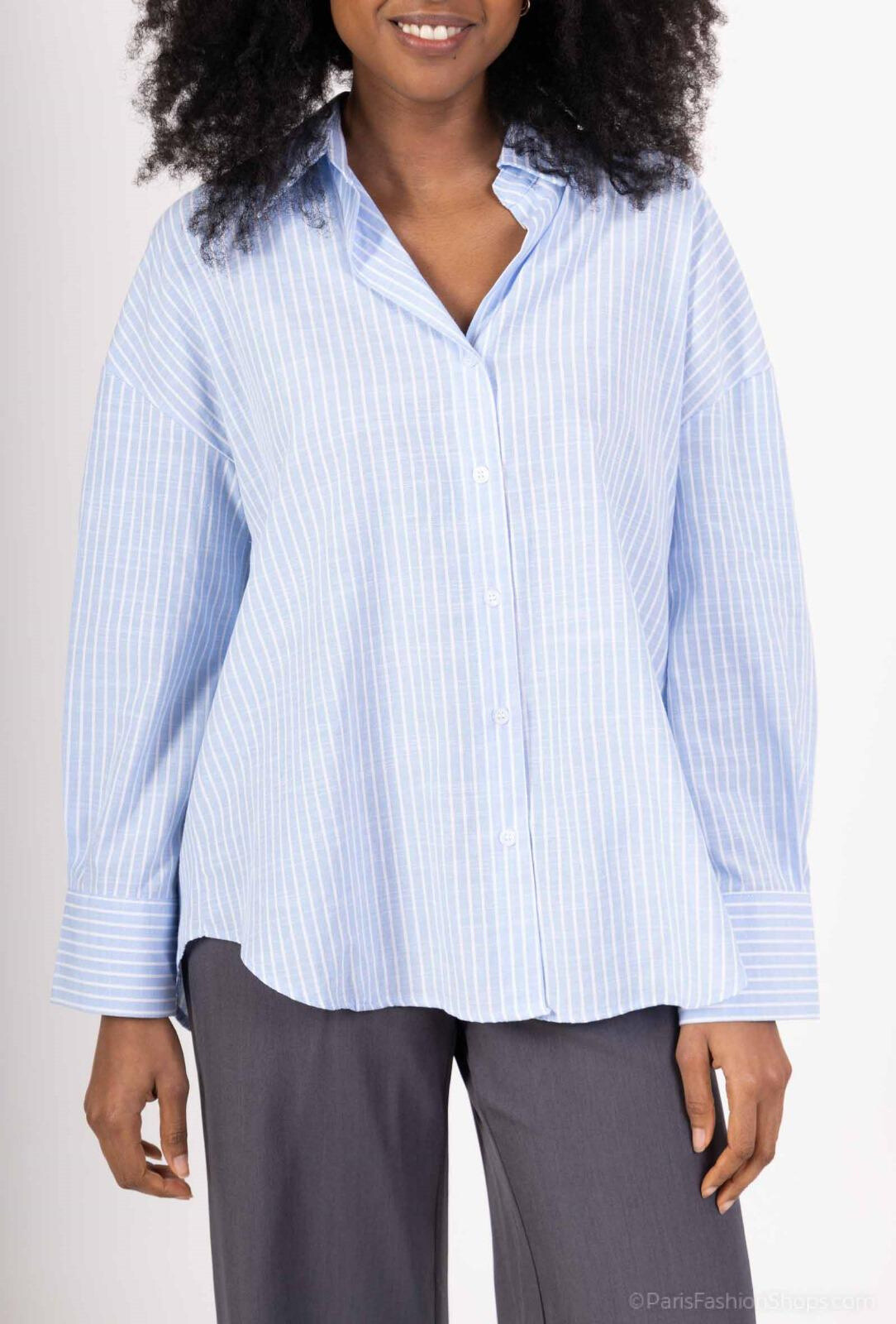 Wholesaler LAJOLY - Striped oversized shirt