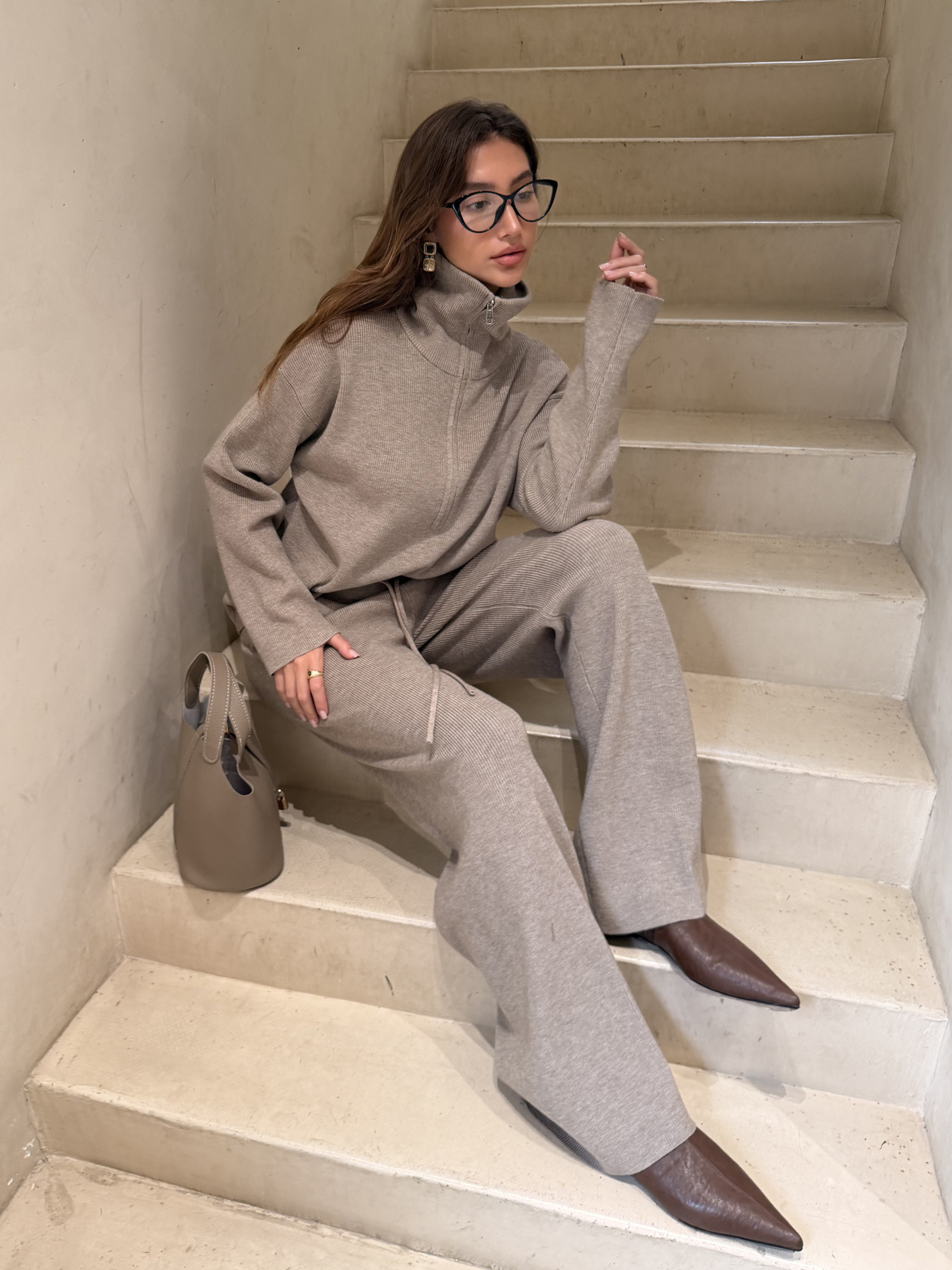 Grossiste LAJOLY - Ensemble en maille Pull + Pantalon