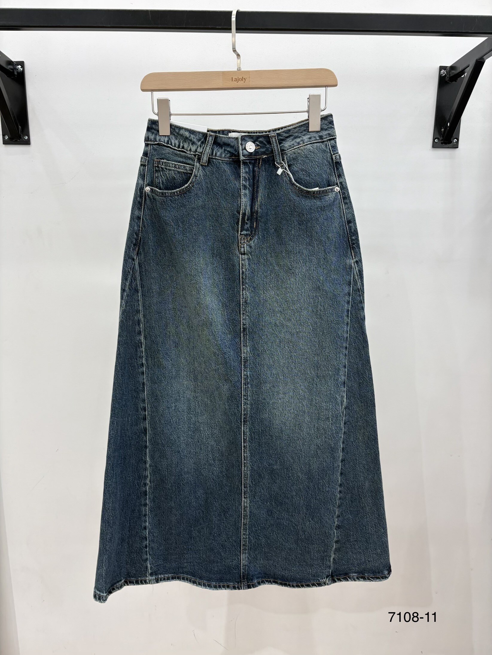 Grossiste LAJOLY - Jupe Denim Longue
