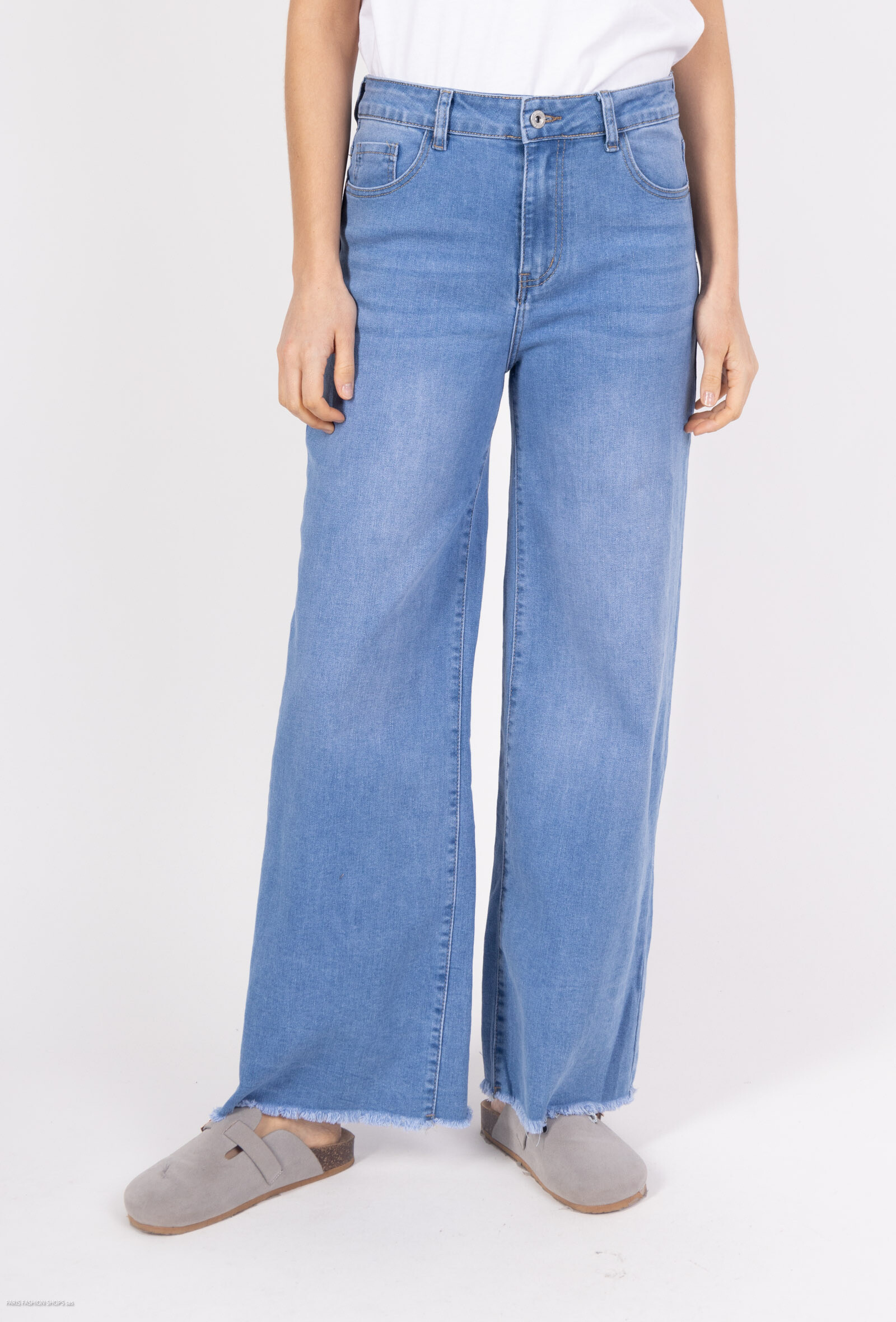 Wholesaler LAJOLY - Frayed bottom flare jeans