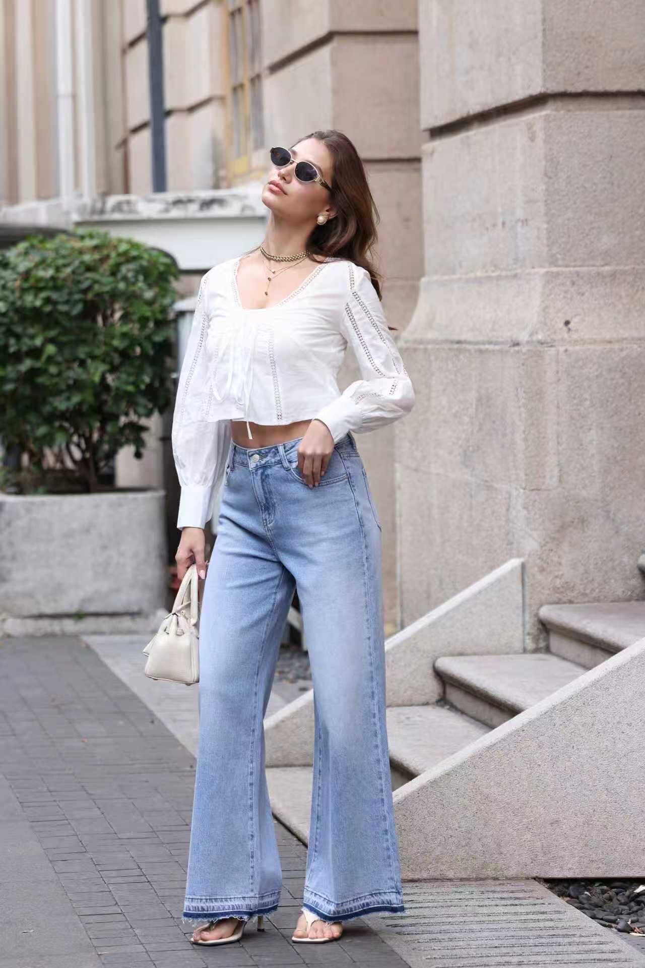 Grossiste LAJOLY - Wide Leg Long Ourlets Effilochés