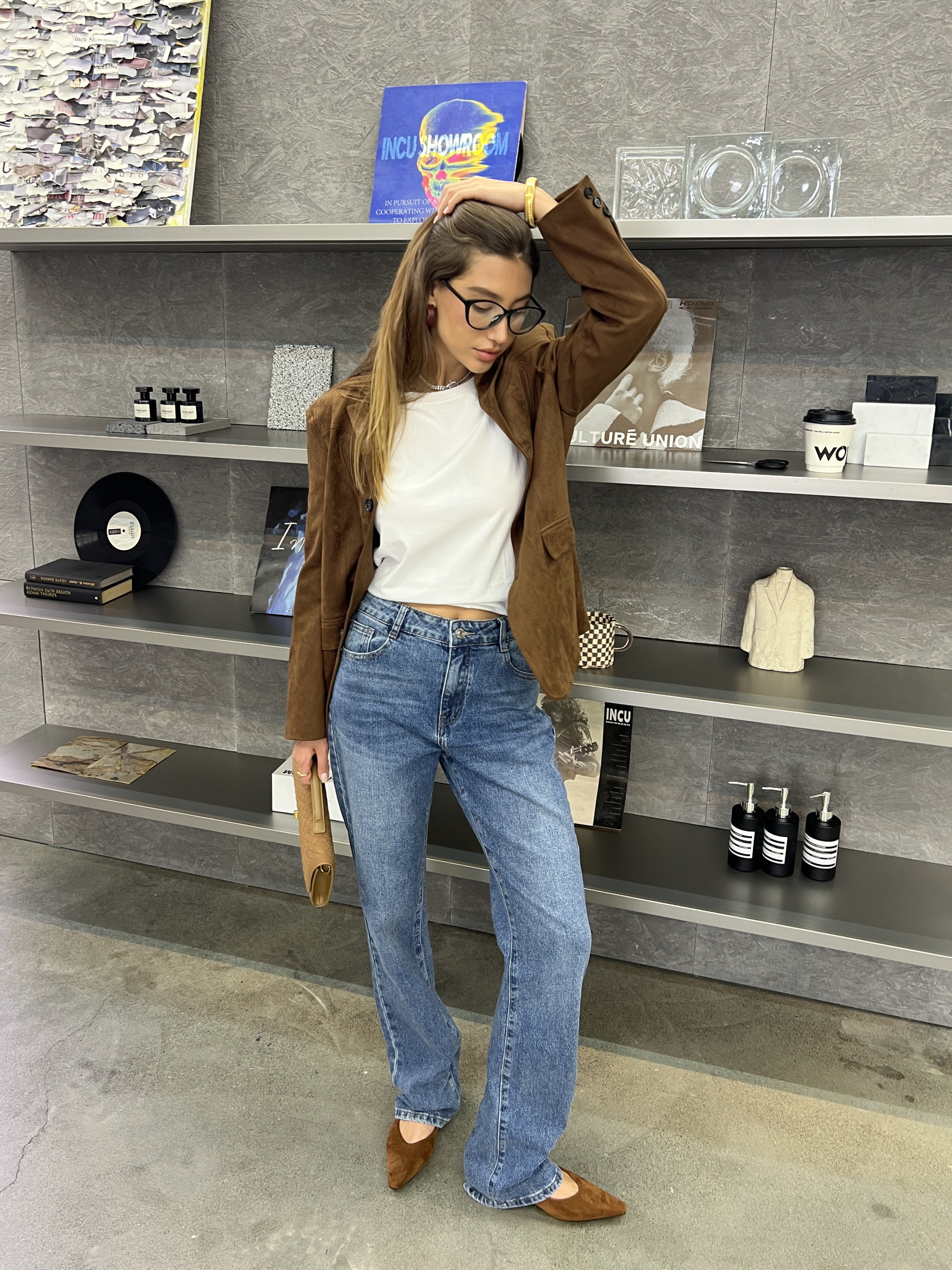 Grossiste LAJOLY - Jean Straight Coupe Droite Taille Haute Extra Long