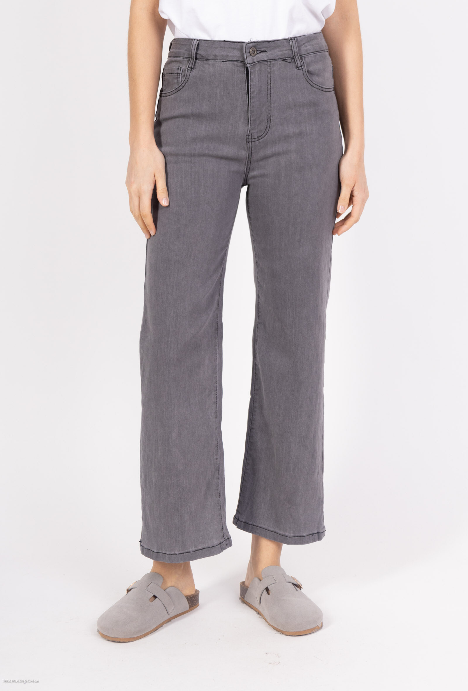 Wholesaler LAJOLY - Frayed bottom flare jeans