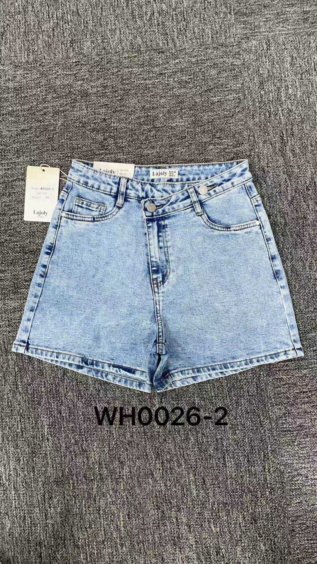 Grossista LAJOLY - short in denim con bottoni incrociati